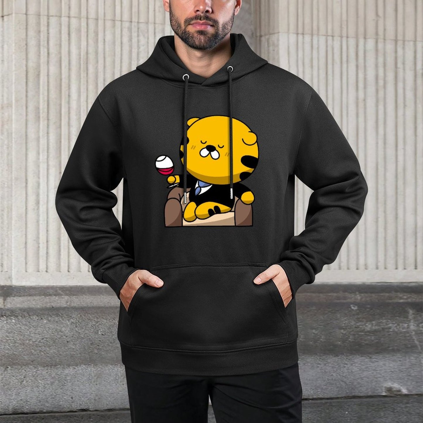 IPBR 250g Hooded Pocket Sweatshirt Front GraphicMen's Hooded  Sweatshirt4000288