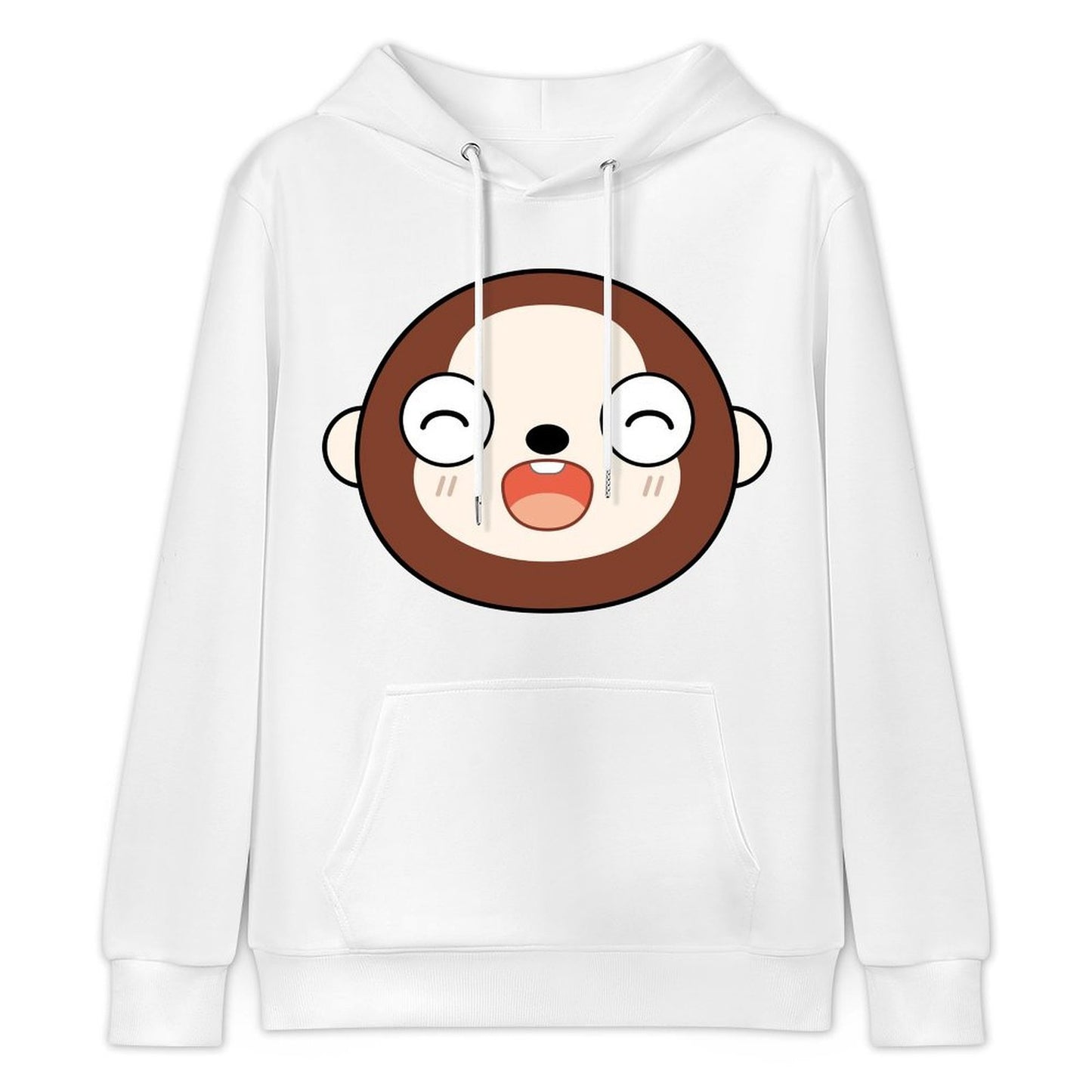 Strong Crew Neck Front Graphic Hoodies