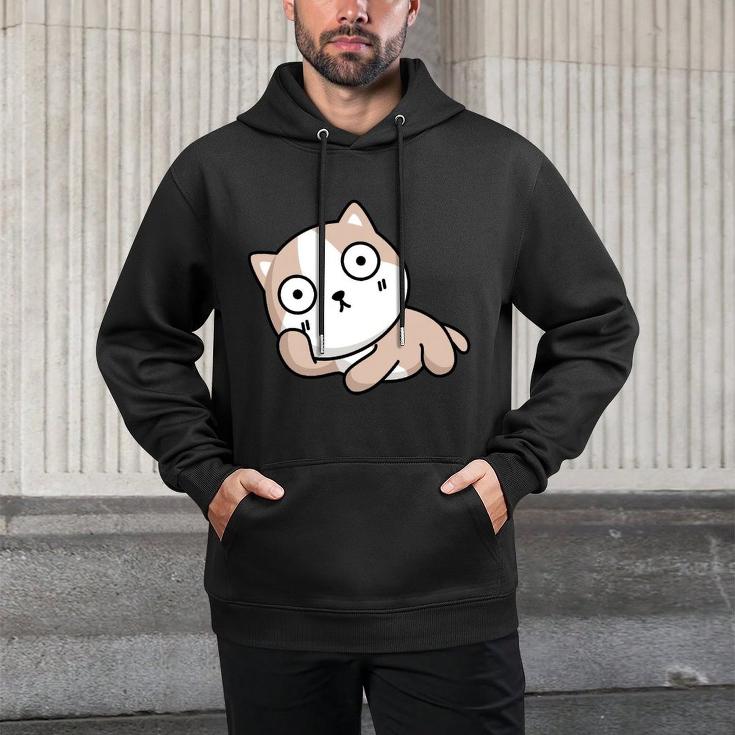 Crisp Print Batch-Printed Front Graphic Hoodies