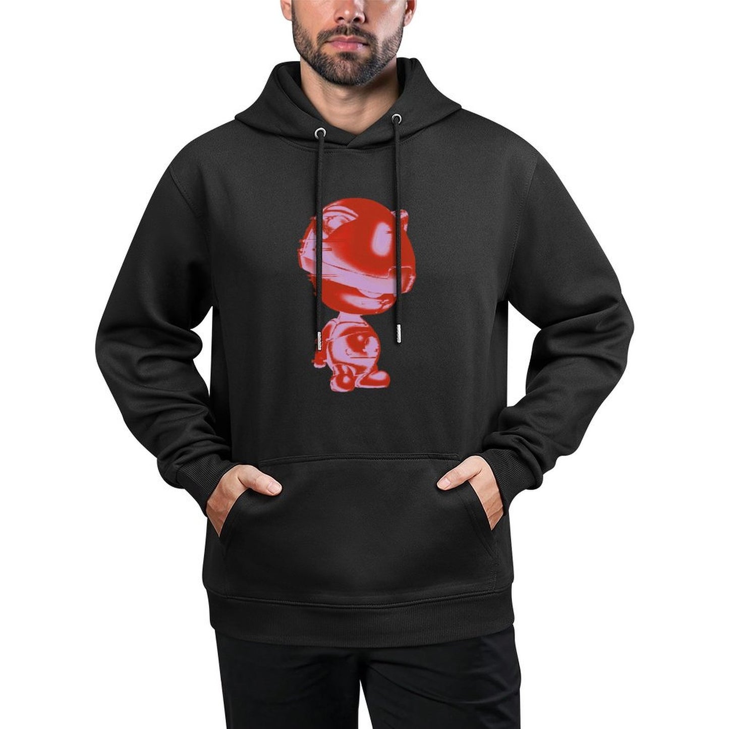 IPIB 250g Hooded Pocket Sweatshirt Front GraphicMen's Hooded  Sweatshirt6000020-2