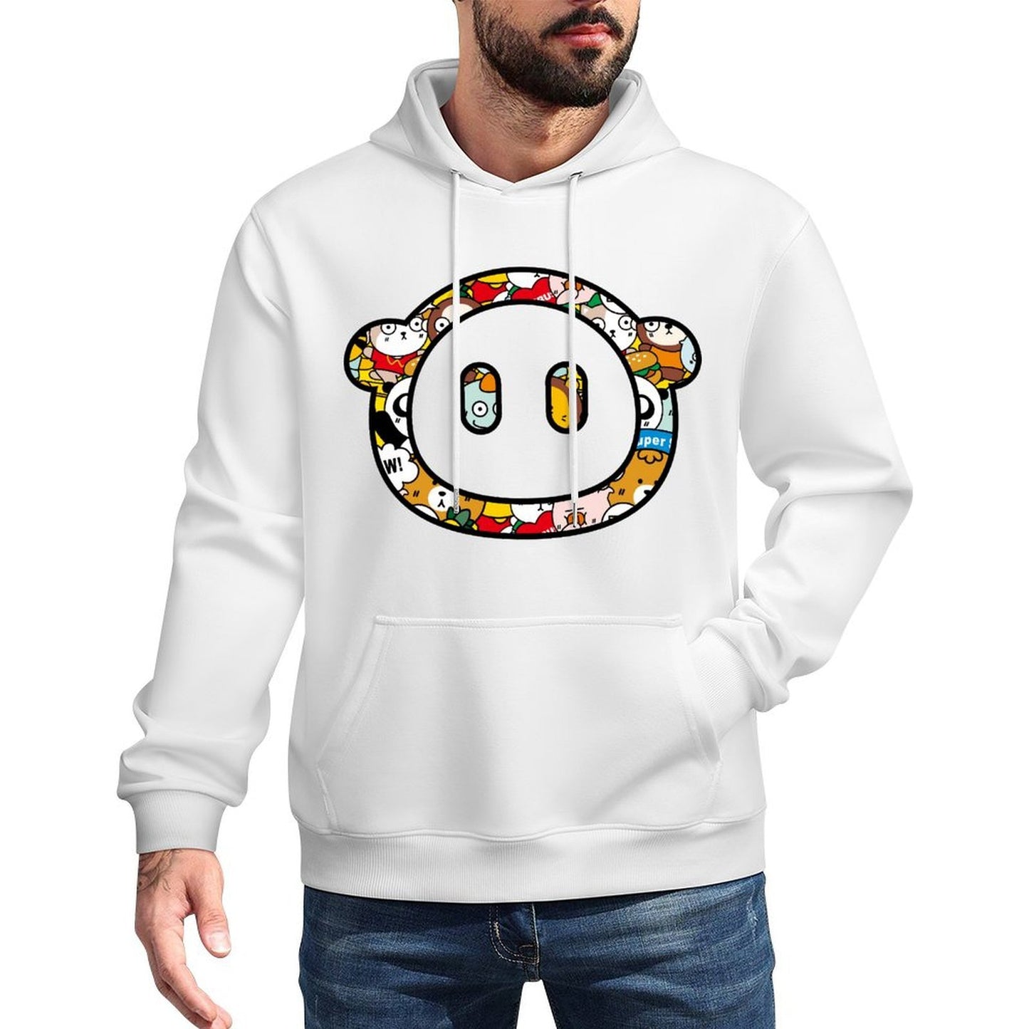 IPBR 250g Hooded Pocket Sweatshirt Front GraphicMen's Hooded  Sweatshirt4001316