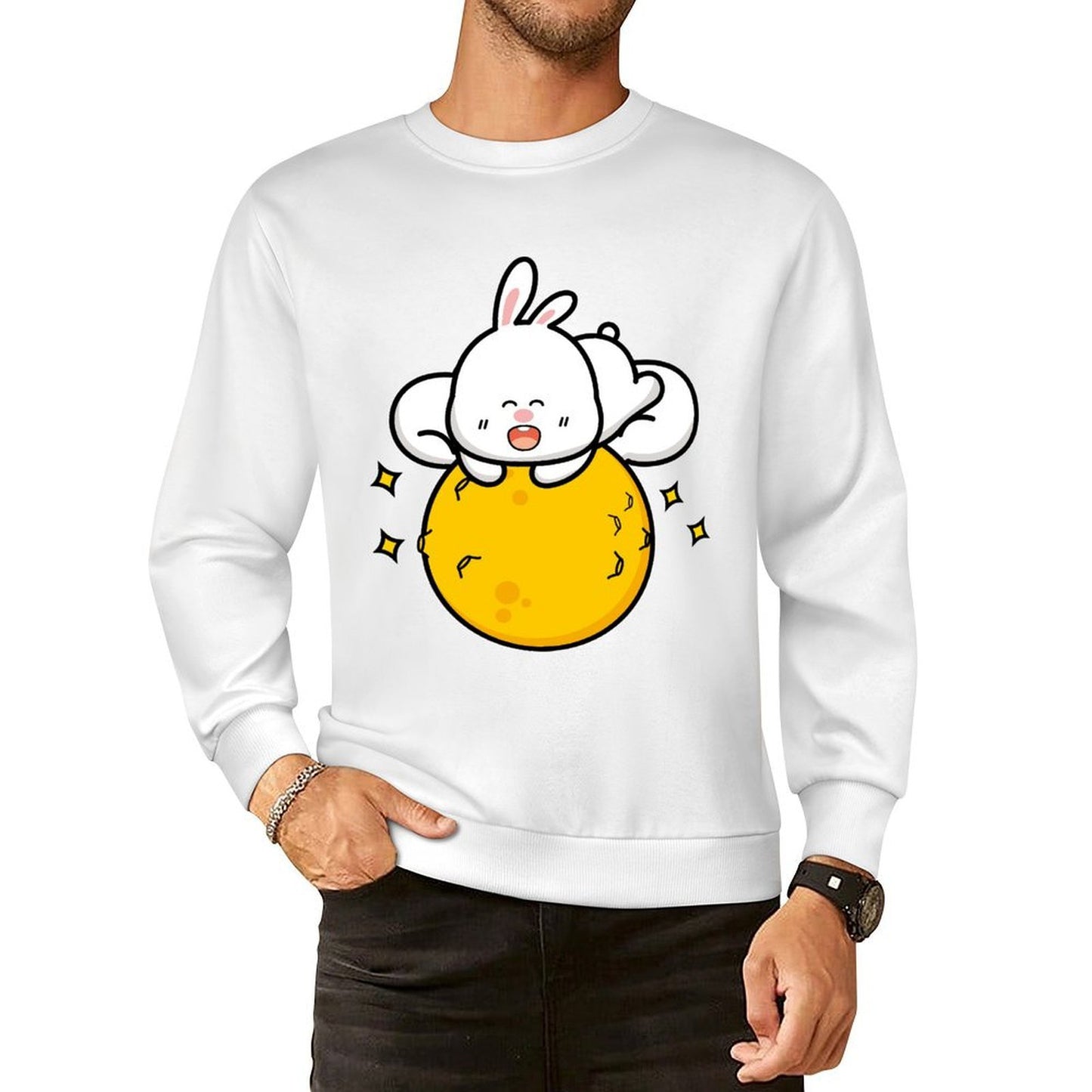 Front Patterned Long Sleeve TopBasicSeries Modern