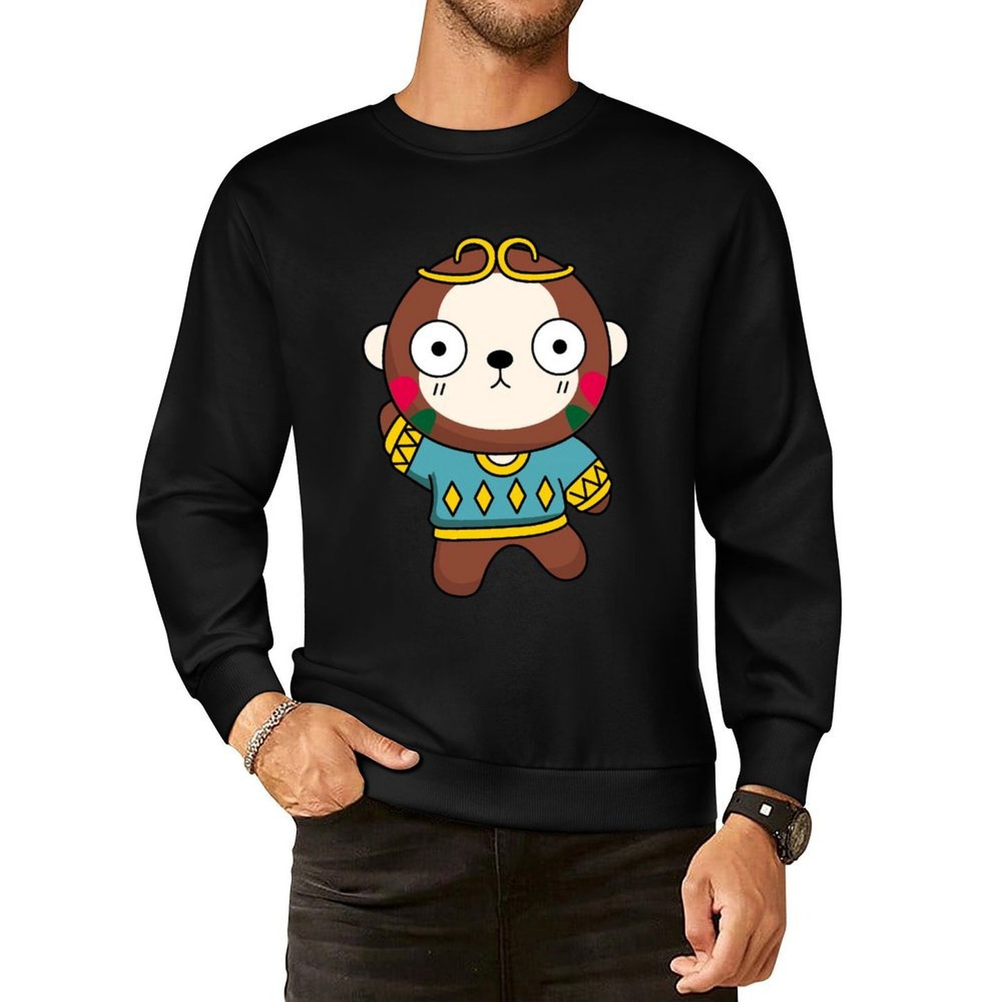 IPBR 250g Crew Neck Long Sleeve Sweatshirt Front GraphicCrew Neck Long Sleeve Sweatshirt4000770