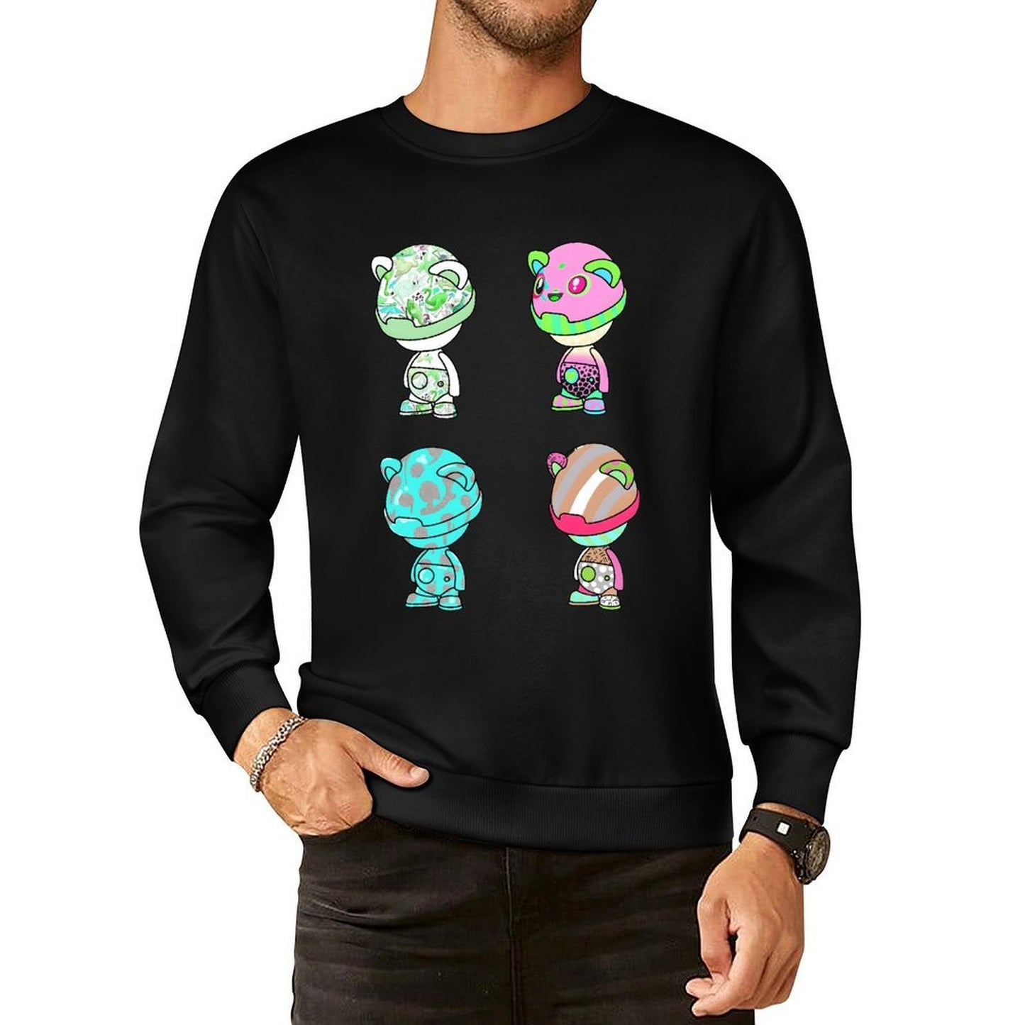 IPIB 250g Crew Neck Long Sleeve Sweatshirt Front GraphicCrew Neck Long Sleeve Sweatshirt6000073-5