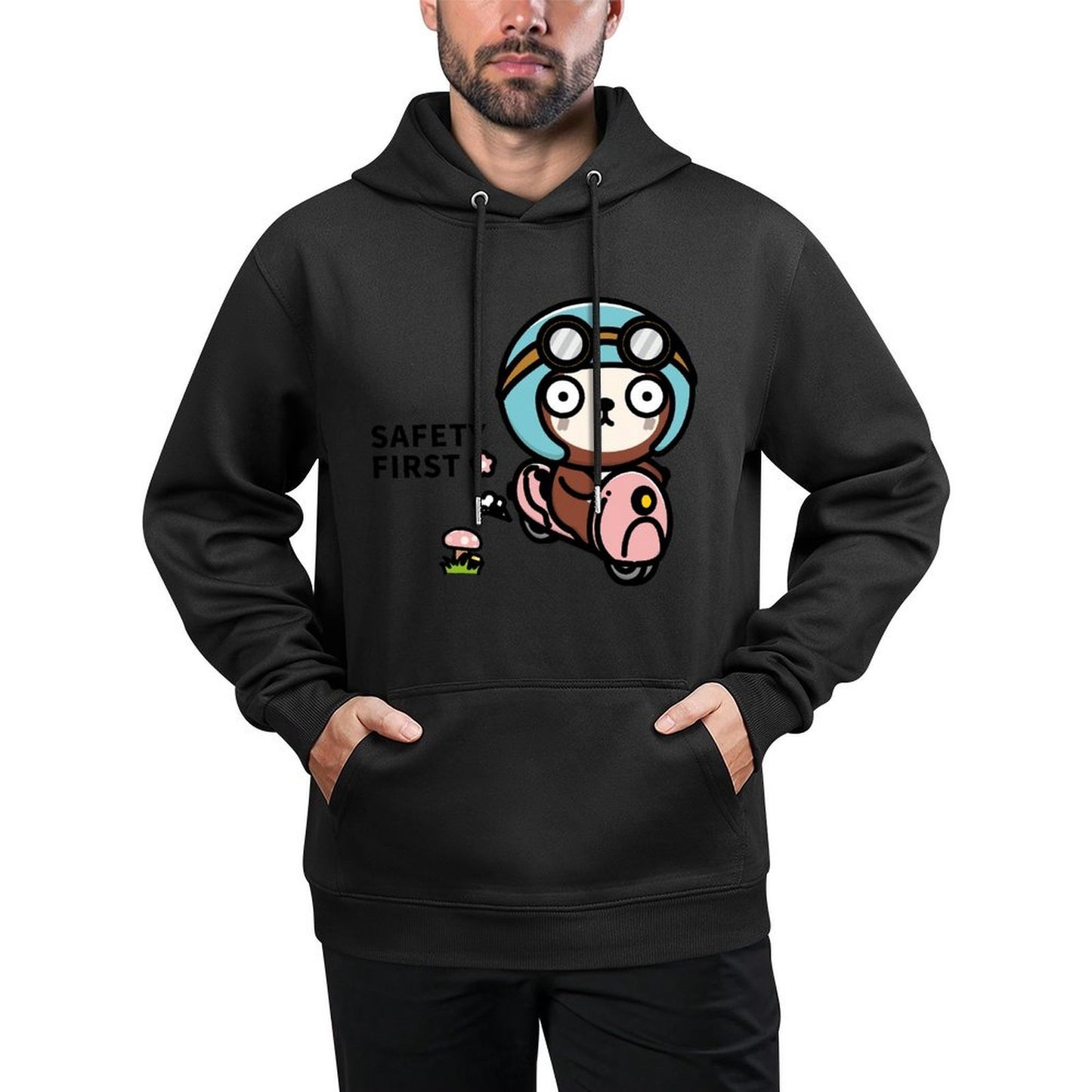 IPBR 250g Hooded Pocket Sweatshirt Front GraphicMen's Hooded  Sweatshirt4001235