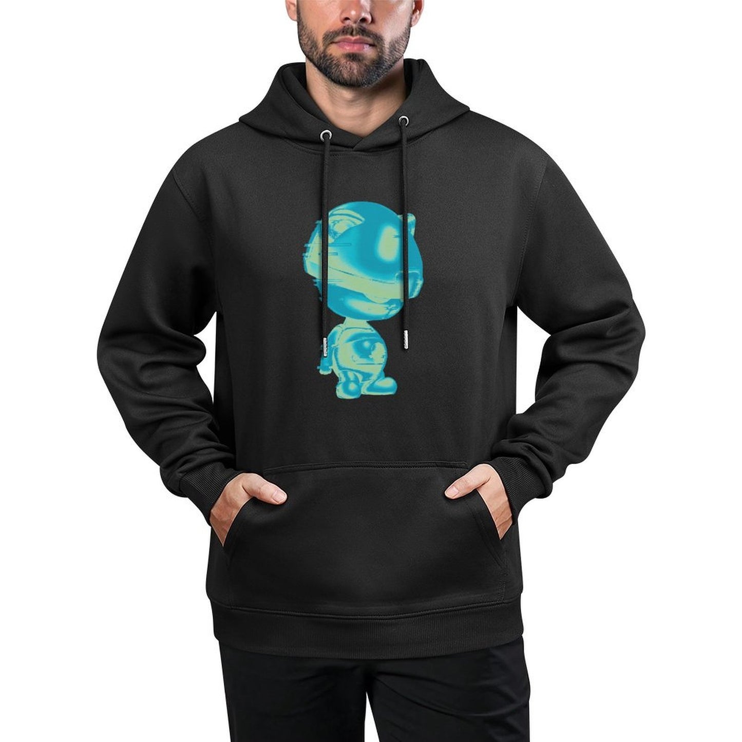 IPIB 250g Hooded Pocket Sweatshirt Front GraphicMen's Hooded  Sweatshirt6000020-4