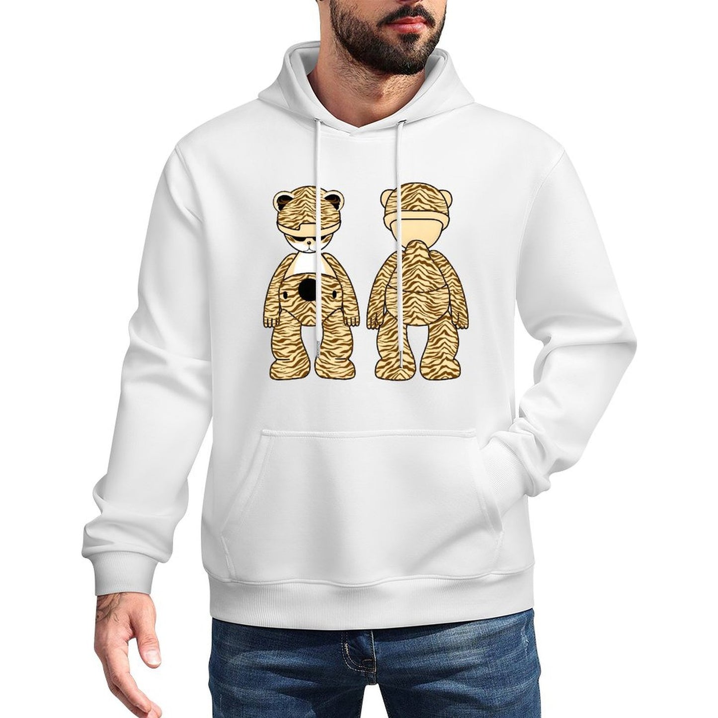 IPIB 250g Hooded Pocket Sweatshirt Front GraphicMen's Hooded  Sweatshirt6000099-1