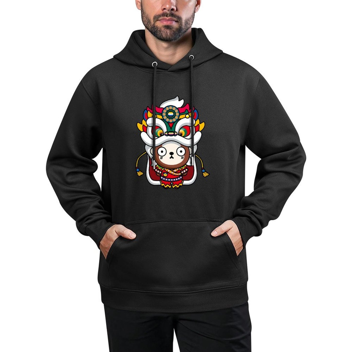 IPBR 250g Hooded Pocket Sweatshirt Front GraphicMen's Hooded  Sweatshirt4000341