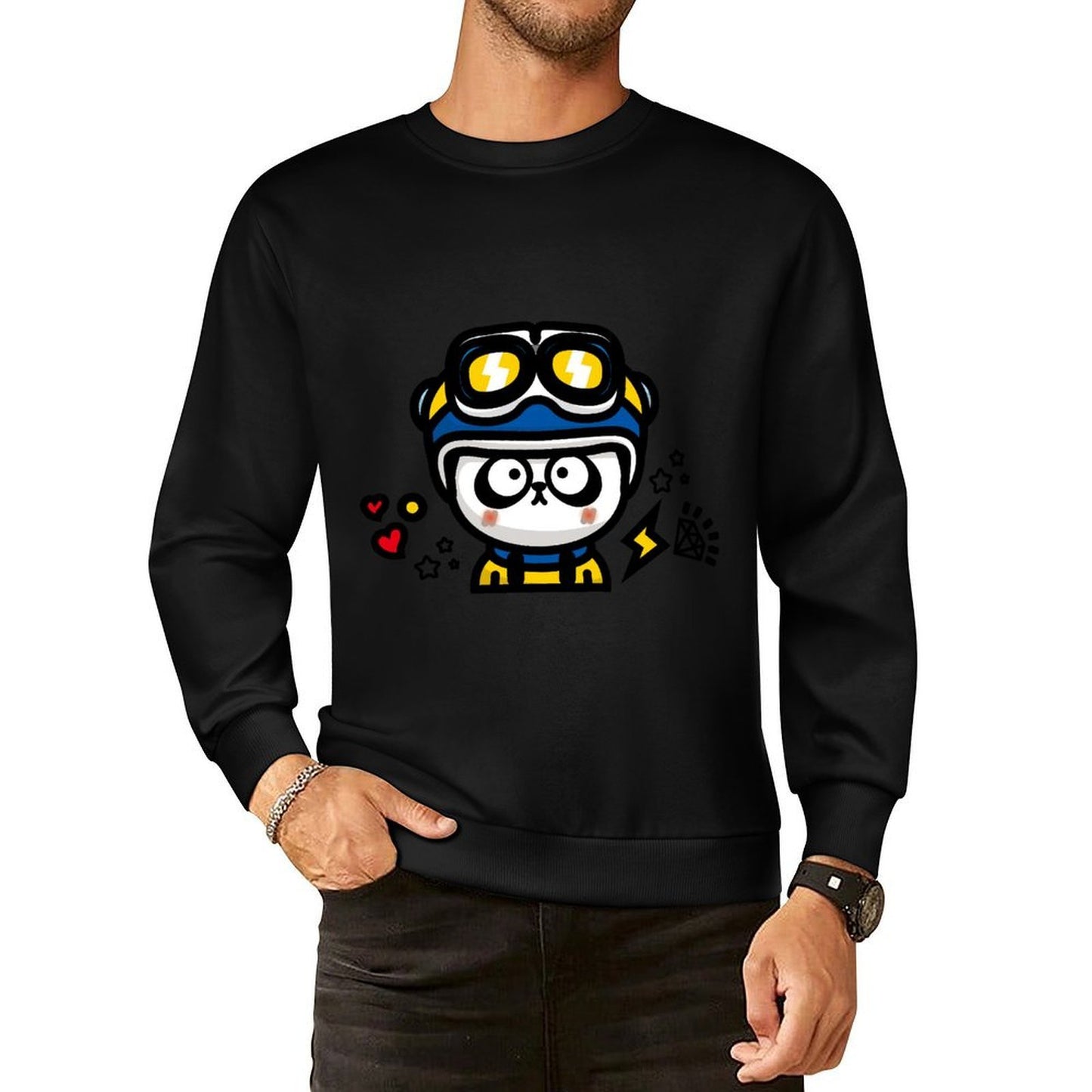 IPBR 250g Crew Neck Long Sleeve Sweatshirt Front GraphicCrew Neck Long Sleeve Sweatshirt4001193