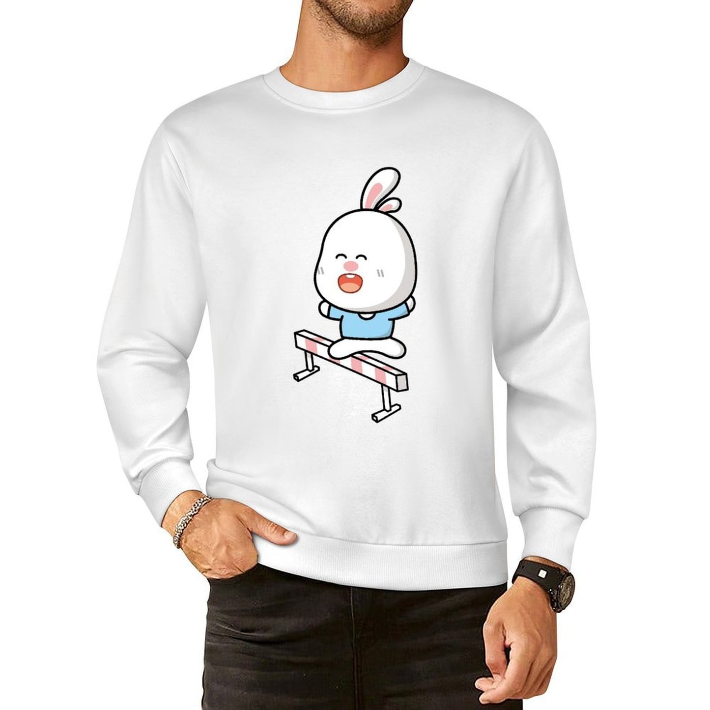 Front Patterned Long Sleeve TopEverydayFit Reliable