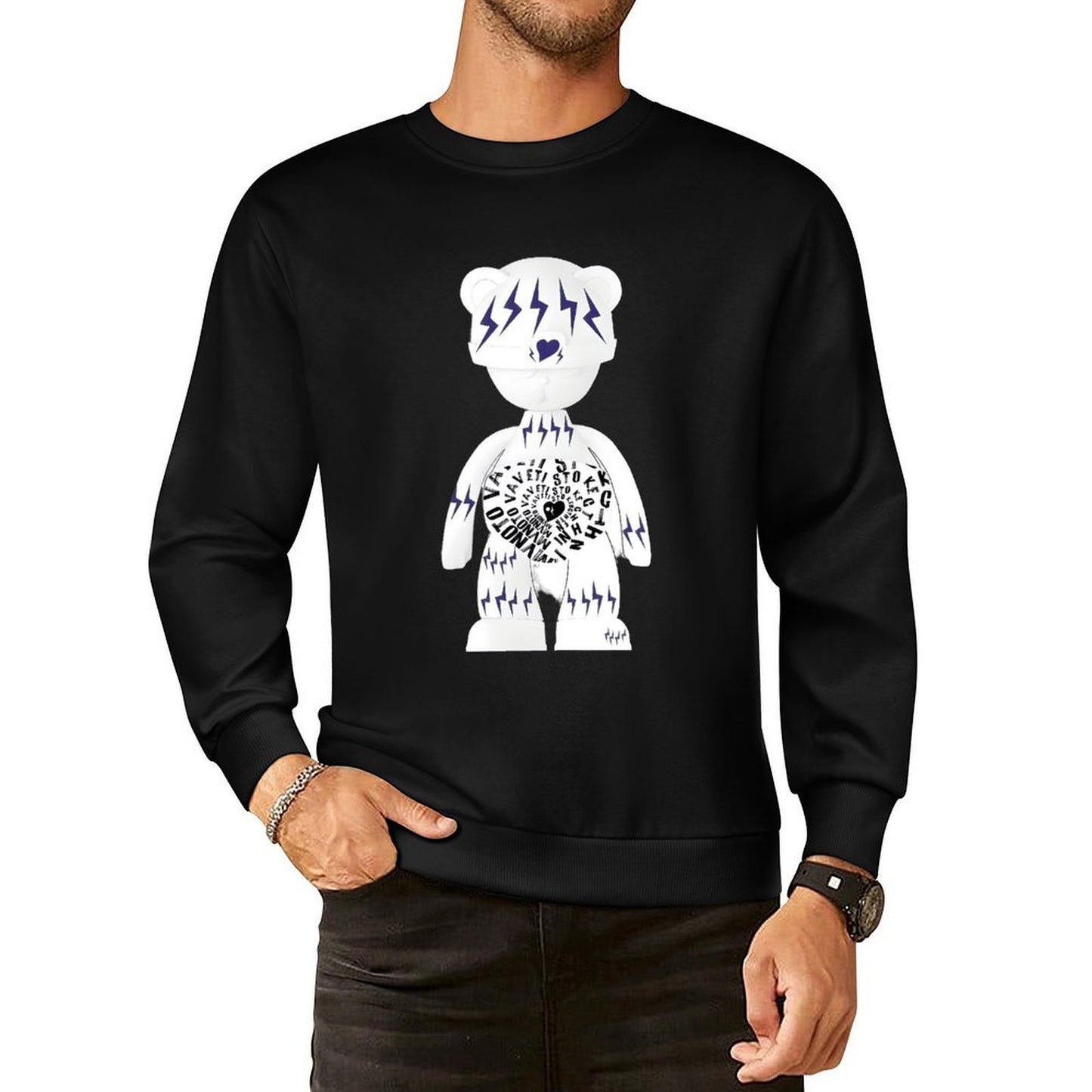 IPIB 250g Crew Neck Long Sleeve Sweatshirt Front GraphicCrew Neck Long Sleeve Sweatshirt6000137-2