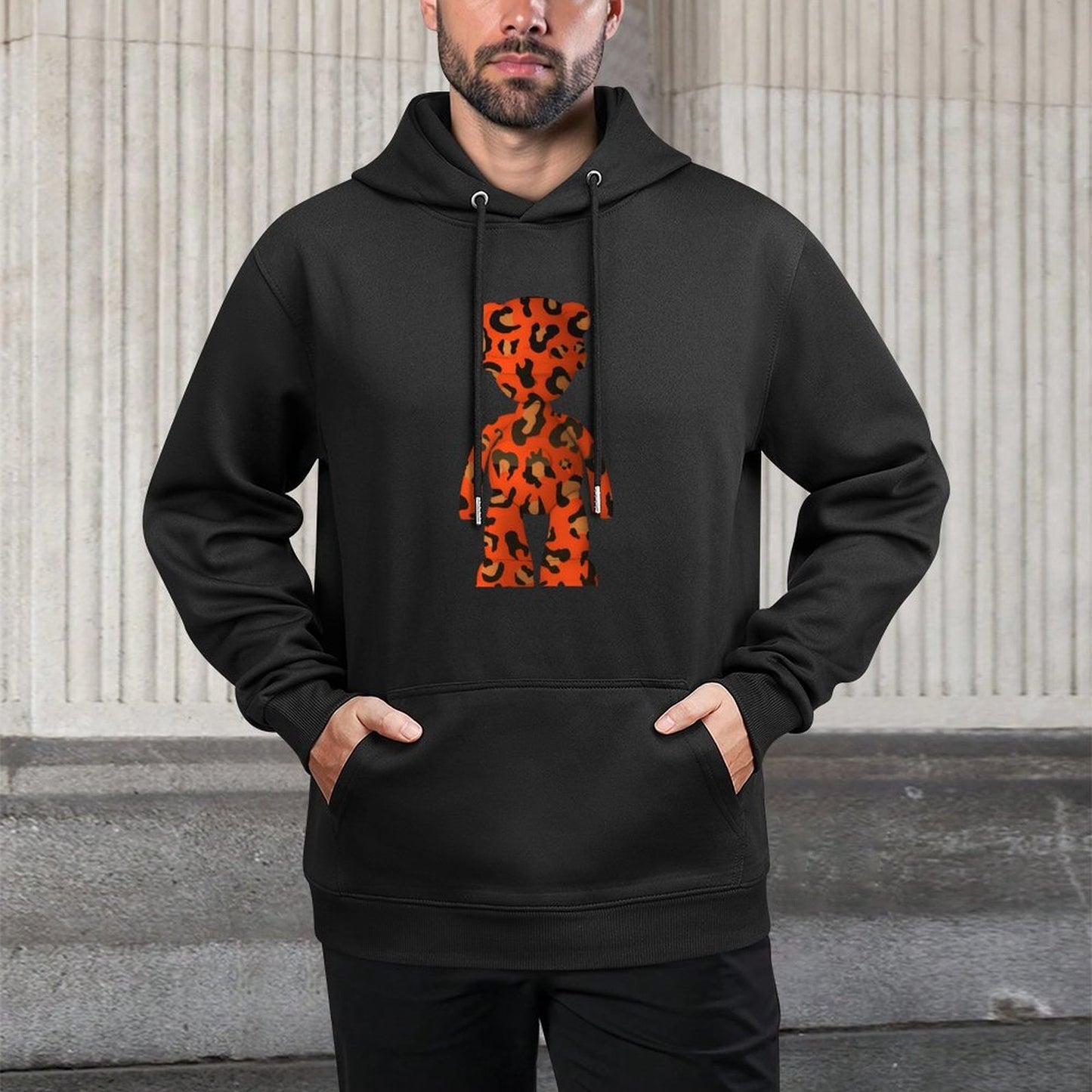 IPIB 250g Hooded Pocket Sweatshirt Front GraphicMen's Hooded  Sweatshirt6000126-5
