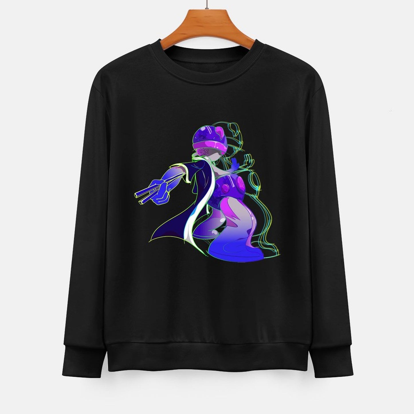 IPIB 250g Crew Neck Long Sleeve Sweatshirt Front GraphicCrew Neck Long Sleeve Sweatshirt6000009-3