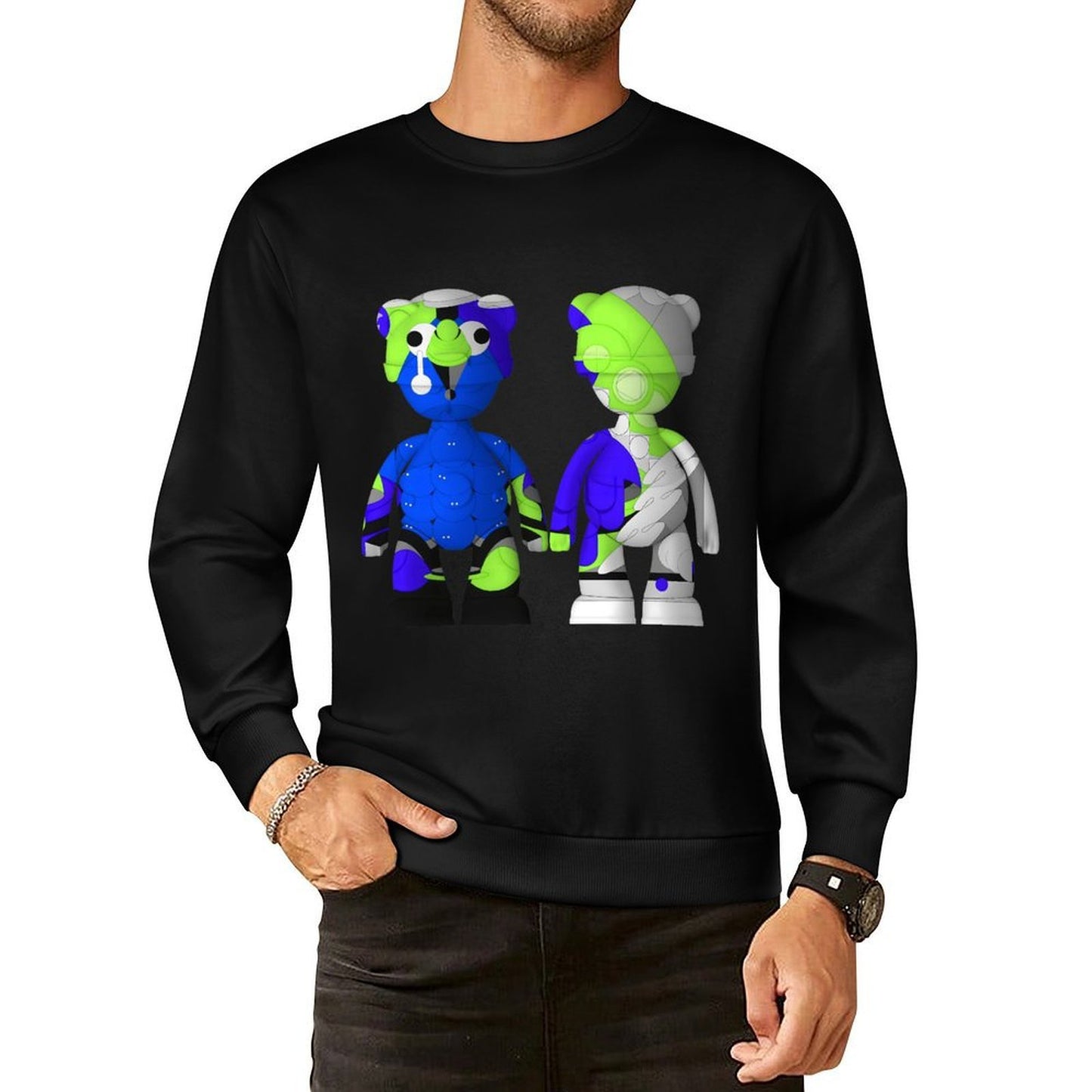 IPIB 250g Crew Neck Long Sleeve Sweatshirt Front GraphicCrew Neck Long Sleeve Sweatshirt6000144-6