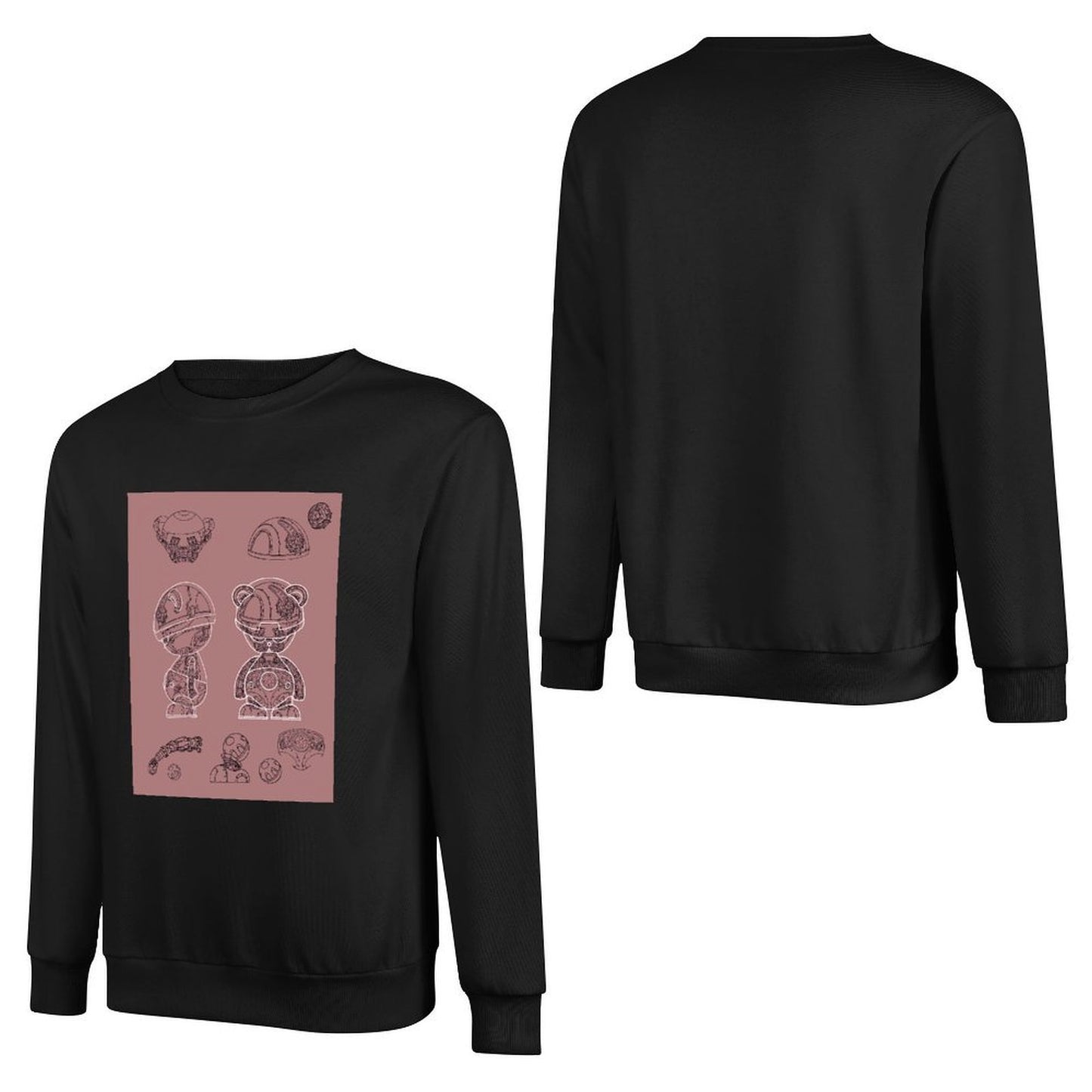 IPIB 250g Crew Neck Long Sleeve Sweatshirt Front GraphicCrew Neck Long Sleeve Sweatshirt6000008-6