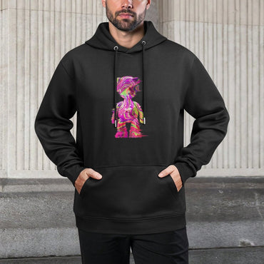 IPIB 250g Hooded Pocket Sweatshirt Front GraphicMen's Hooded  Sweatshirt6000007-3