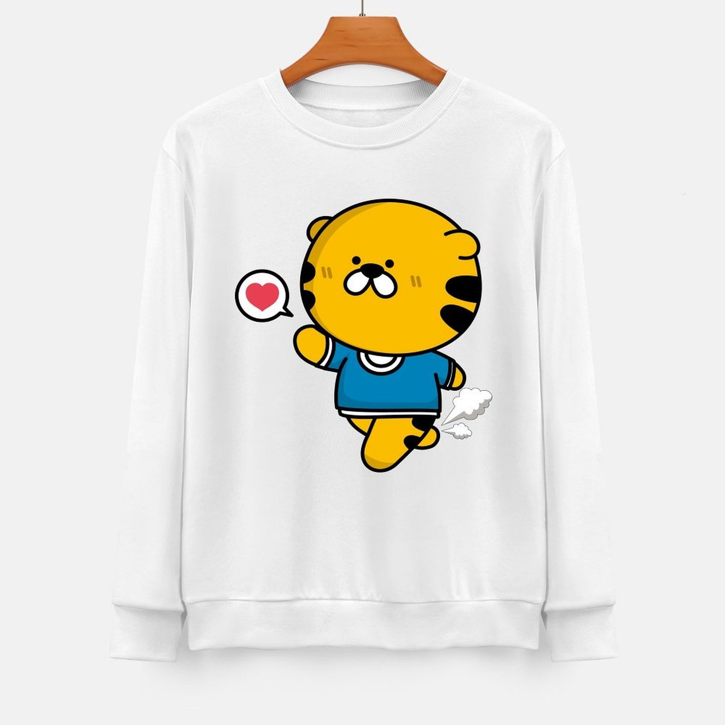 Front Patterned Long Sleeve TopDurable ComfortLine