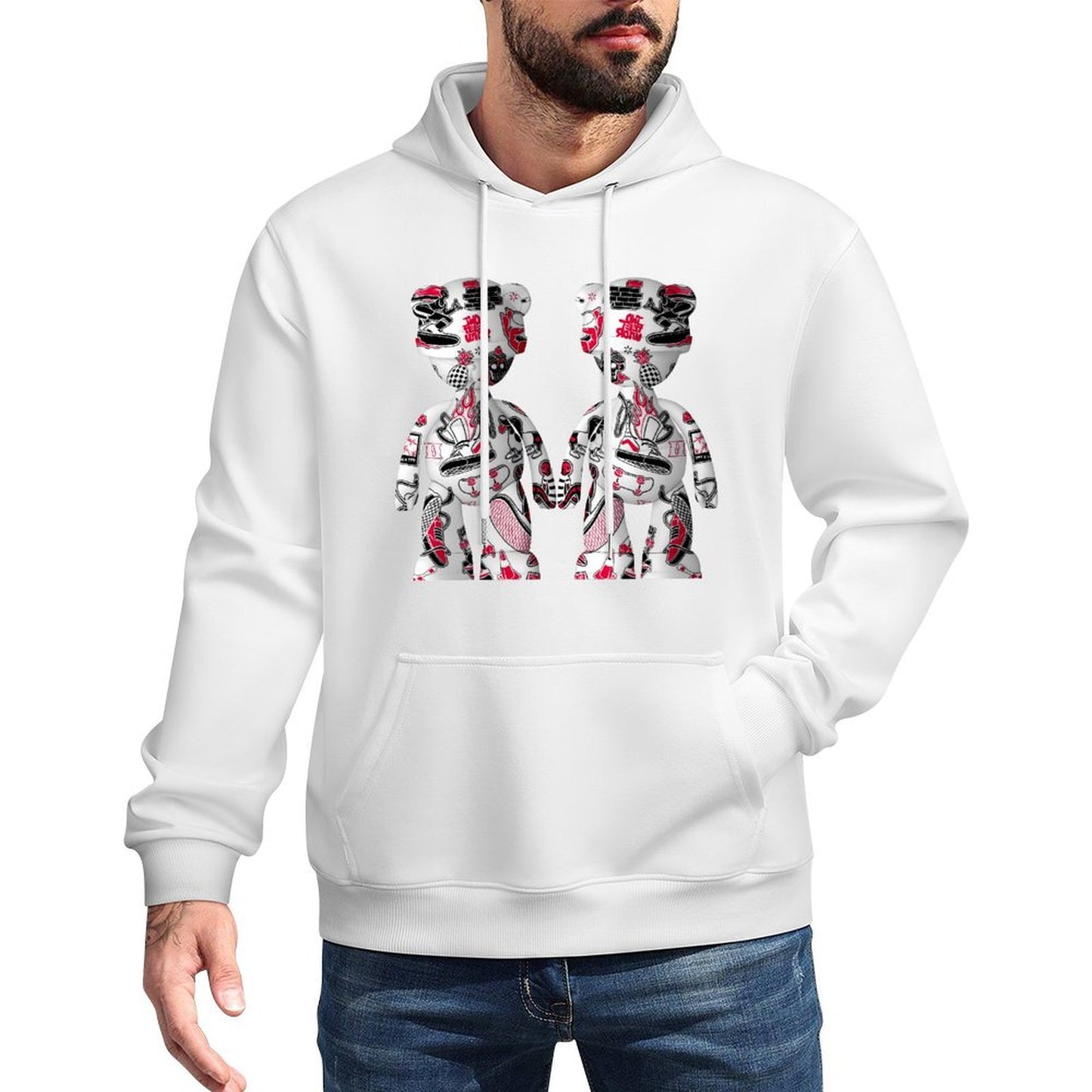 IPIB 250g Hooded Pocket Sweatshirt Front GraphicMen's Hooded  Sweatshirt6000085-6