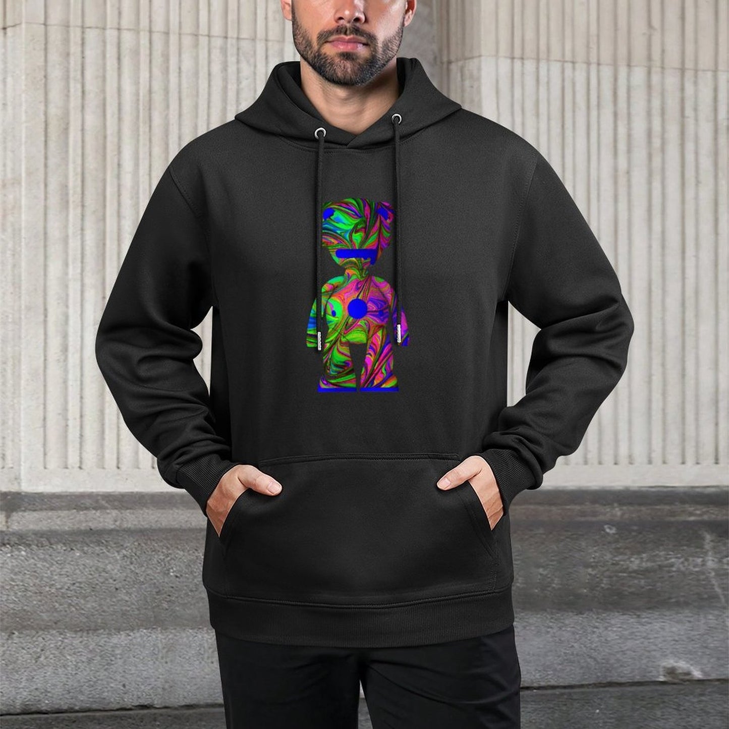 Hoodie Front PatternPrint-Ready Pure