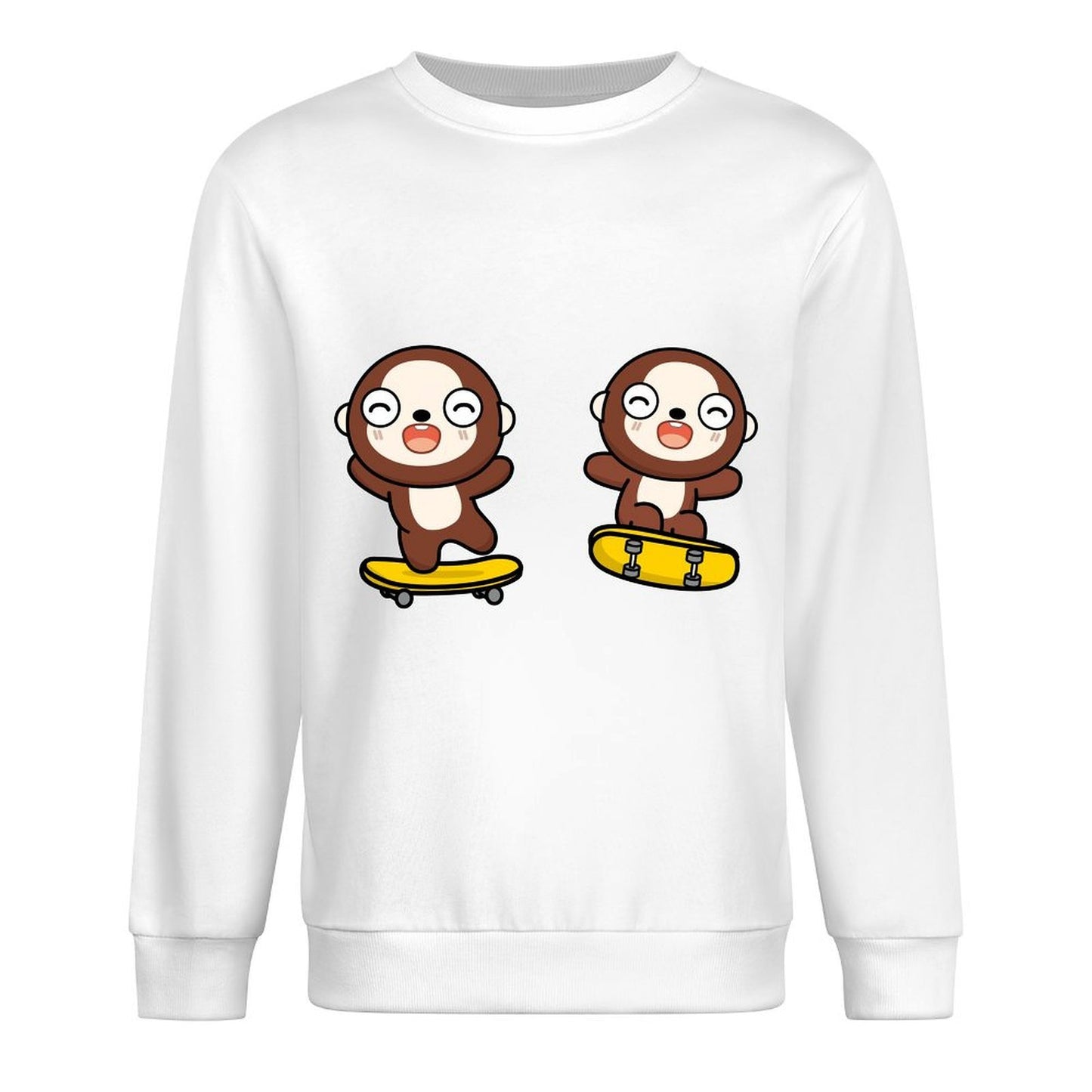 Front Patterned Long Sleeve TopPromotional Colorfast