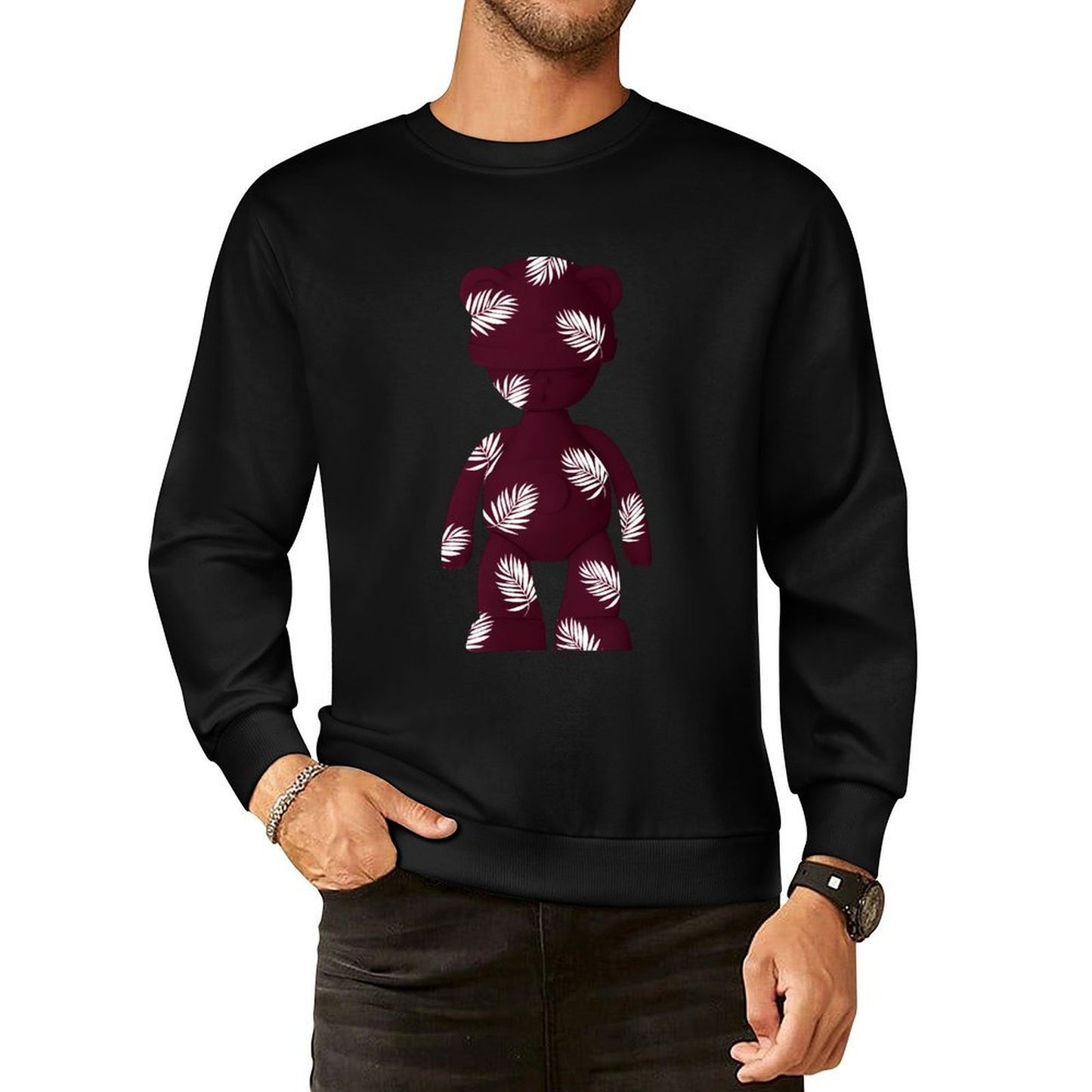 IPIB 250g Crew Neck Long Sleeve Sweatshirt Front GraphicCrew Neck Long Sleeve Sweatshirt6000133-3