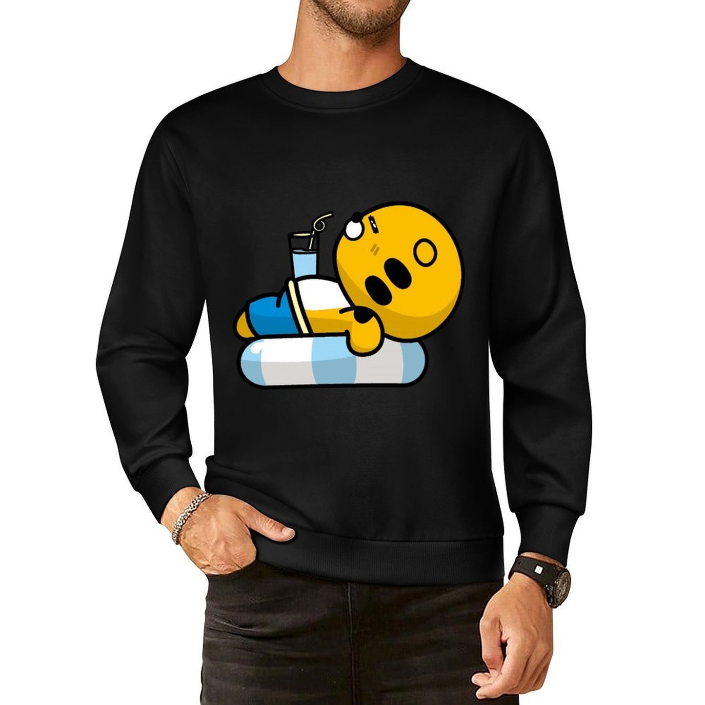 IPBR 250g Crew Neck Long Sleeve Sweatshirt Front GraphicCrew Neck Long Sleeve Sweatshirt4000018
