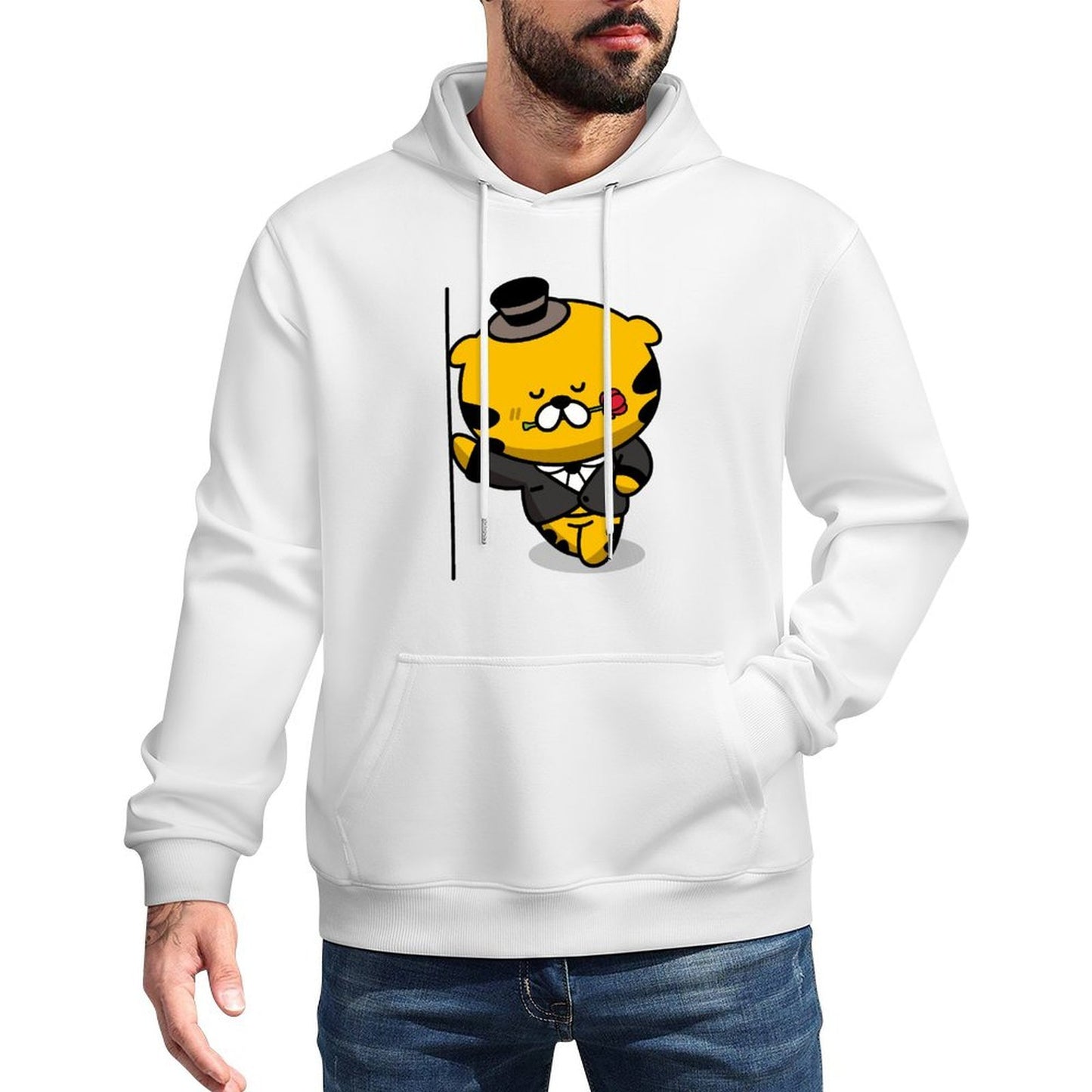 IPBR 250g Hooded Pocket Sweatshirt Front GraphicMen's Hooded  Sweatshirt4000281