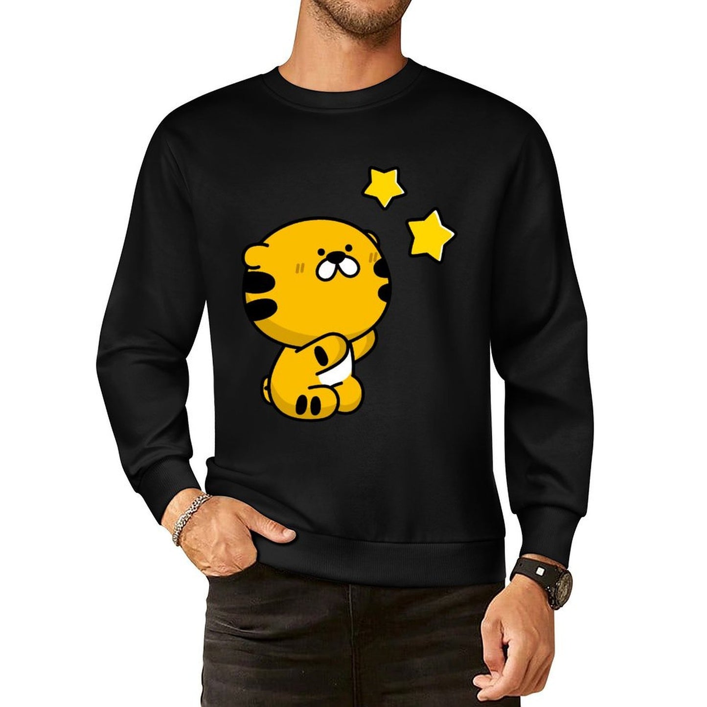 IPBR 250g Crew Neck Long Sleeve Sweatshirt Front GraphicCrew Neck Long Sleeve Sweatshirt4000012