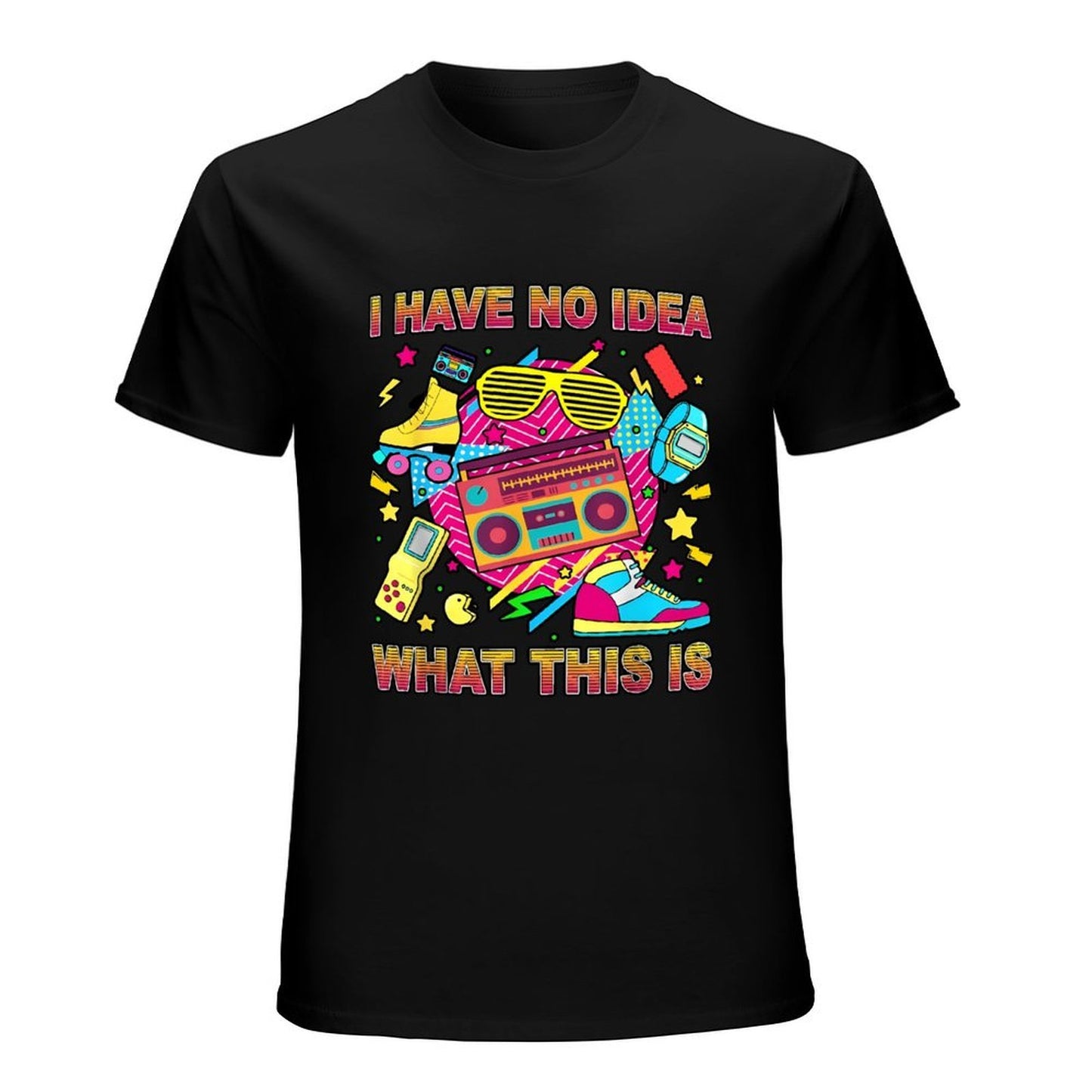 Inkmay Casual Cotton T-shirt Bright Retro Design With Bold Colors Unisex T-shirtEverydayComfort Modern T-Shirt