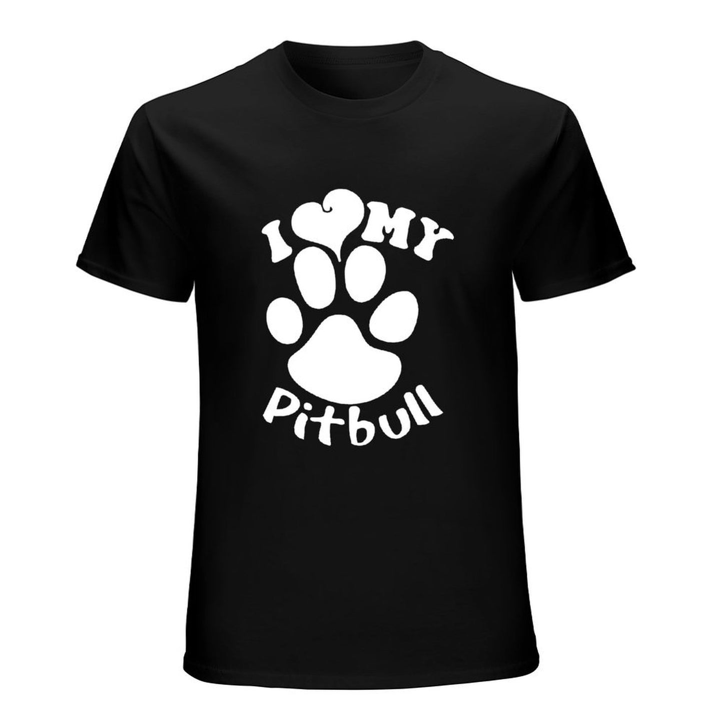 Inkmay Casual Cotton T-shirt Paw Print With I Love My Unisex T-shirtAllDay AllSeason T-Shirt
