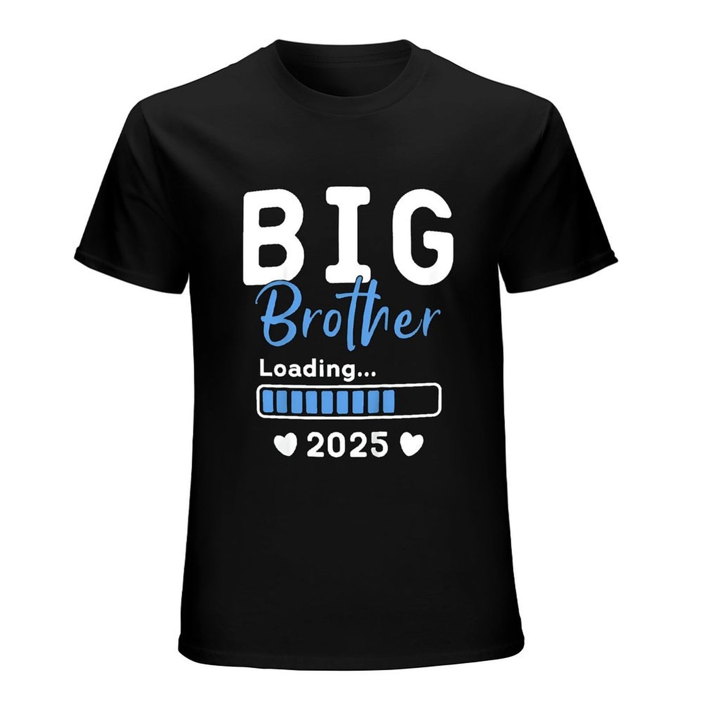 Inkmay Casual Cotton T-shirt Big Brother Loading Bar Pattern Prints Unisex T-shirtSmooth 100% Cotton T-Shirt