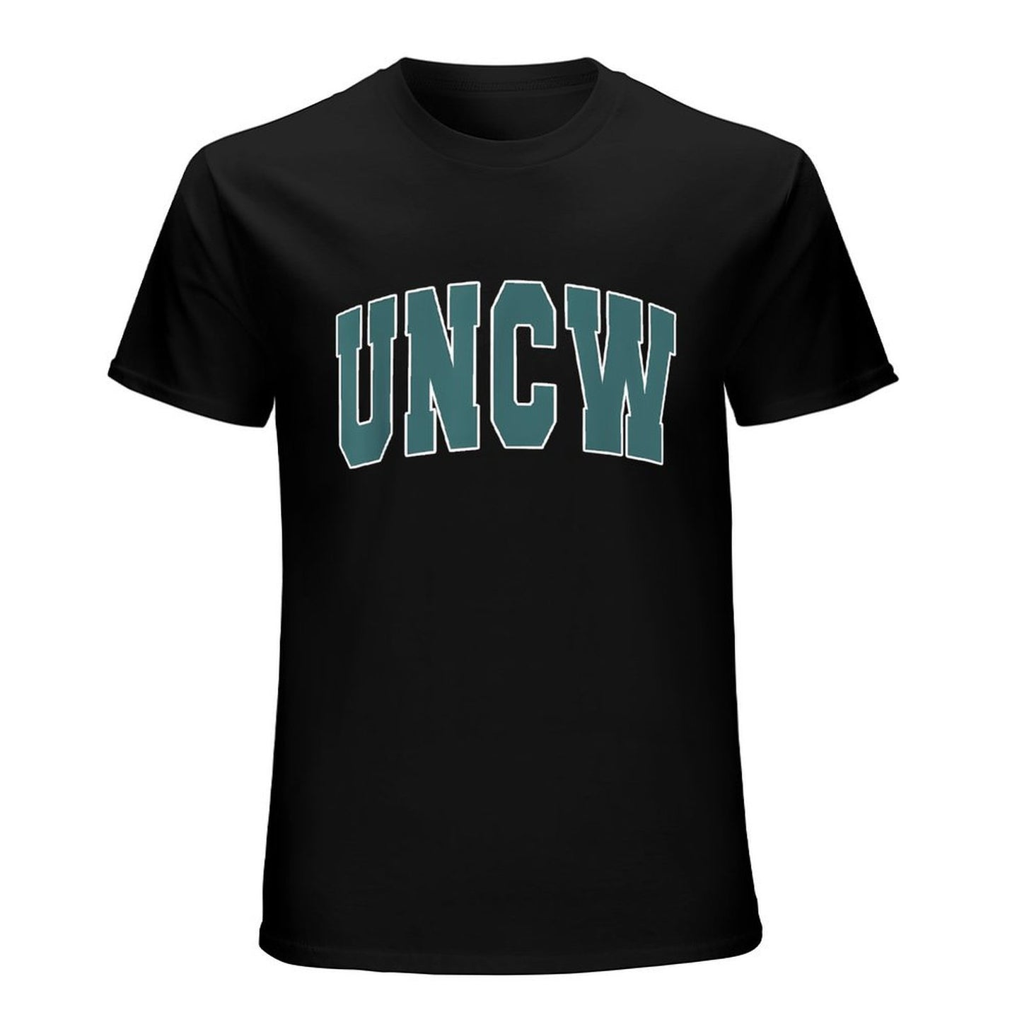 Inkmay Casual Cotton T-shirt Uncw Logo In Teal Color Unisex T-shirtPremium Finish RegularFit T-Shirt