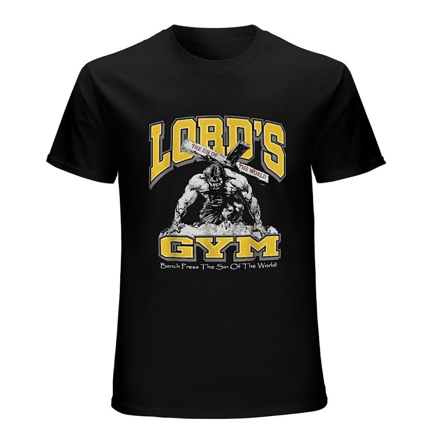 Inkmay Casual Cotton T-shirt Lord S Gym Sin Of World Unisex T-shirtEveryday Design-Your-Own T-Shirt