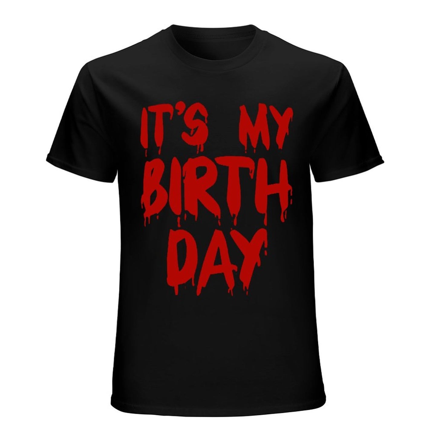 Inkmay Casual Cotton T-shirt It S My Birthday Day Print Unisex T-shirtUnisex Ultra Durable T-Shirt