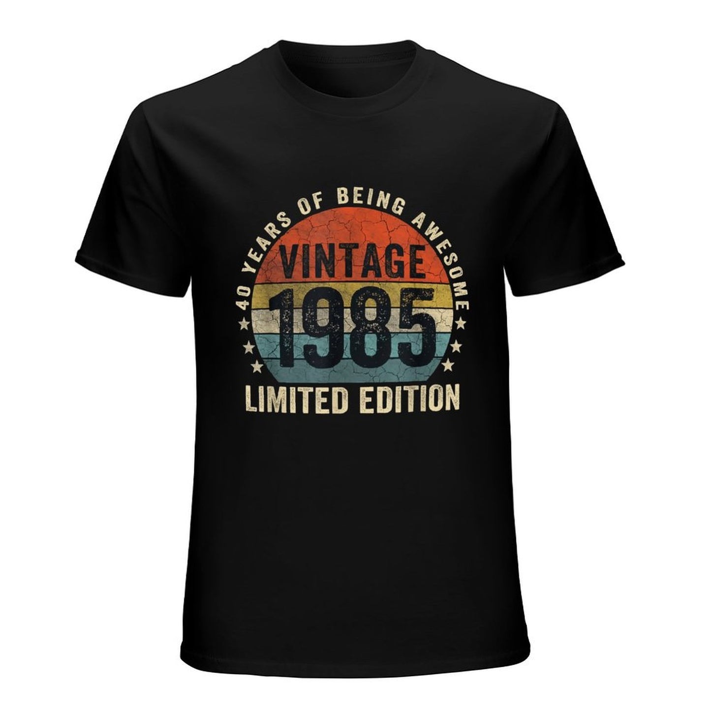 Inkmay Casual Cotton T-shirt Vintage 1985 Limited Edition Retro Design Unisex T-shirt