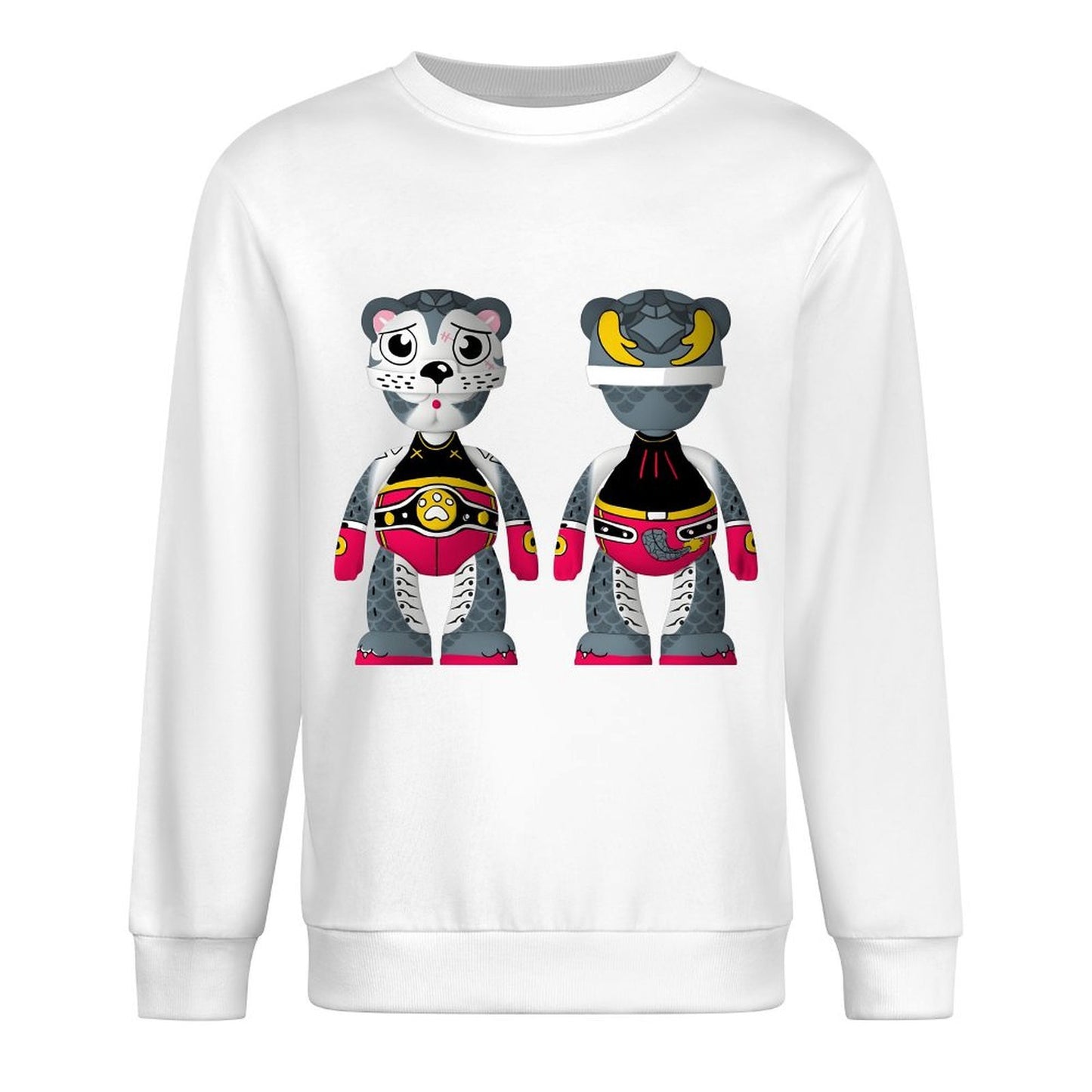 Long Sleeve With Front PatternPlain SmoothWear