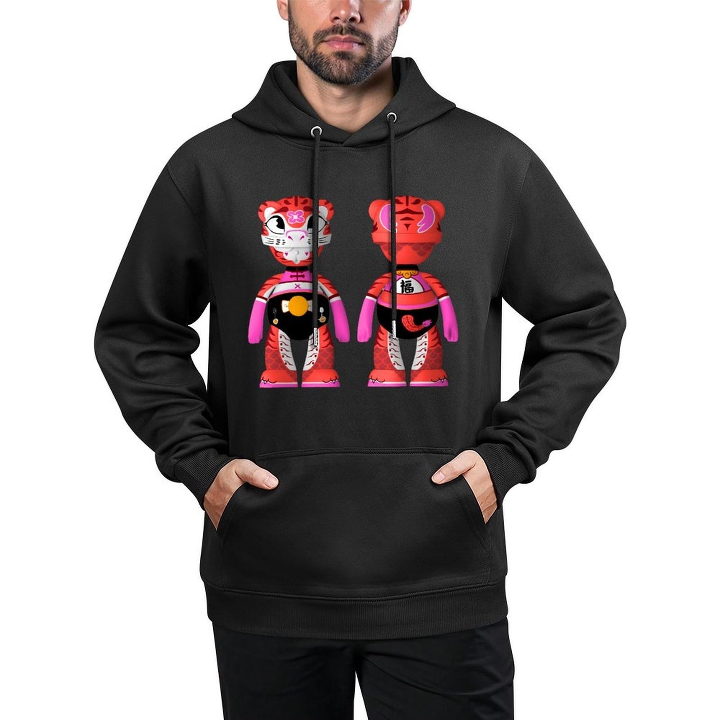 IPIB 250g Hooded Pocket Sweatshirt Front GraphicMen's Hooded  Sweatshirt6000076-2