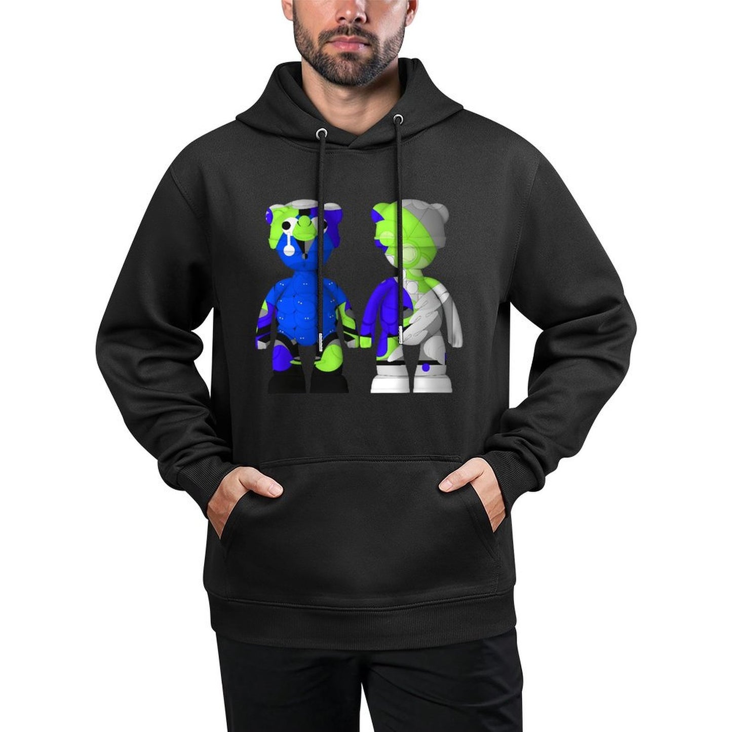 IPIB 250g Hooded Pocket Sweatshirt Front GraphicMen's Hooded  Sweatshirt6000144-6