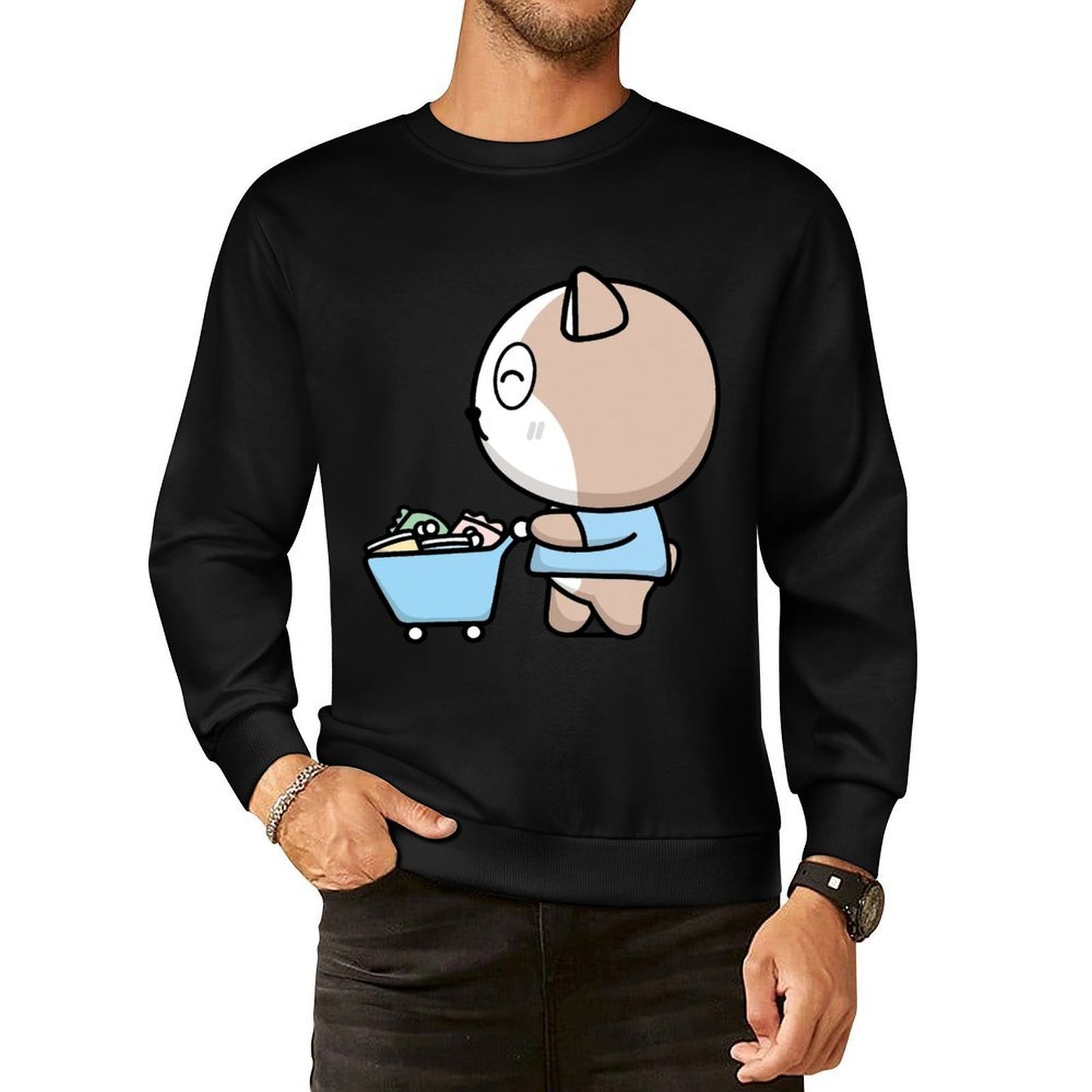 IPBR 250g Crew Neck Long Sleeve Sweatshirt Front GraphicCrew Neck Long Sleeve Sweatshirt4000104