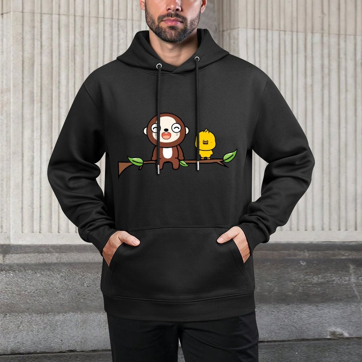 IPBR 250g Hooded Pocket Sweatshirt Front GraphicMen's Hooded  Sweatshirt4001351