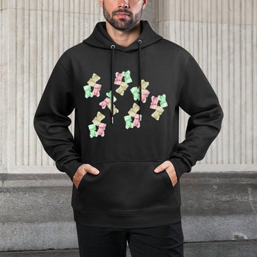IPIB 250g Hooded Pocket Sweatshirt Front GraphicMen's Hooded  Sweatshirt6000028-5