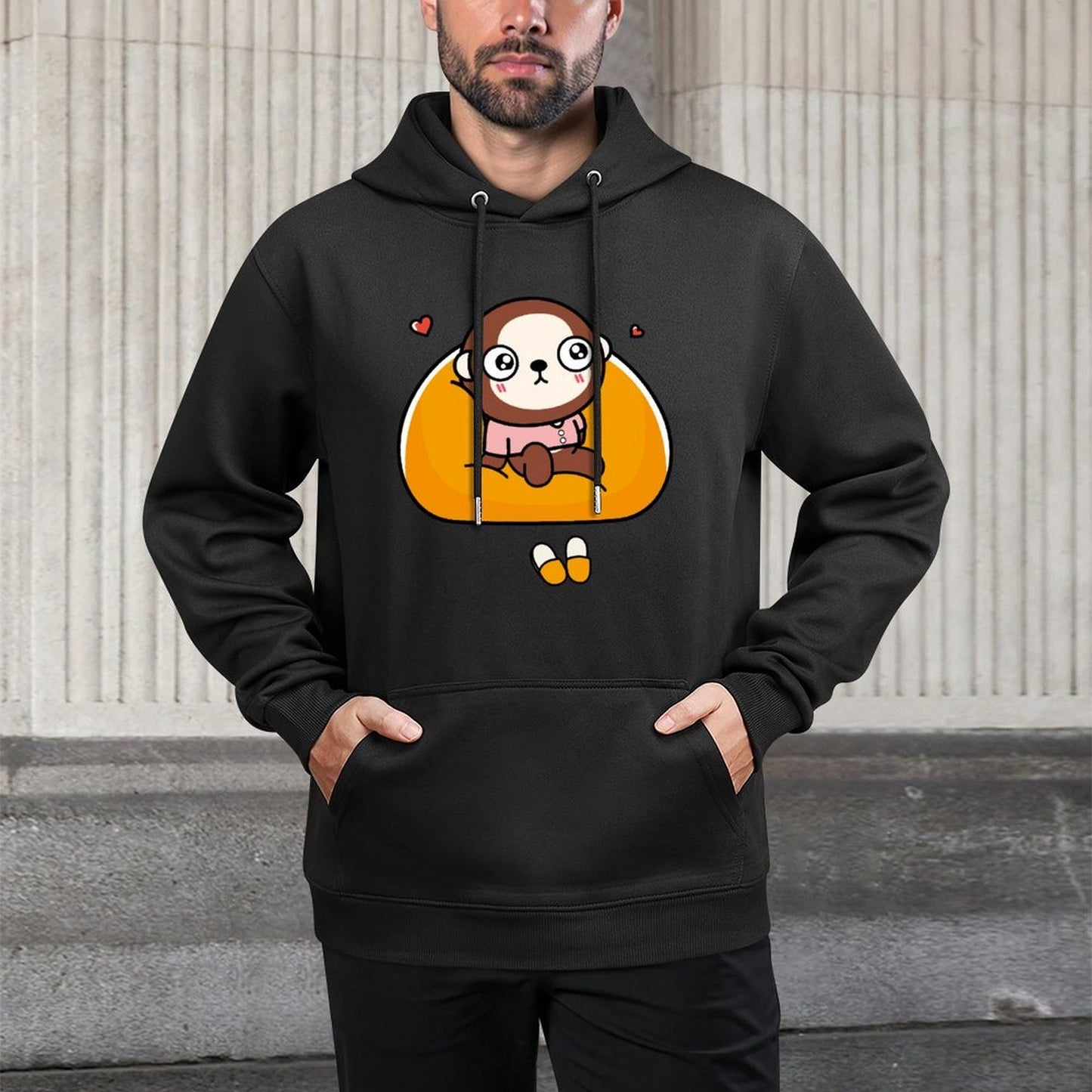 IPBR 250g Hooded Pocket Sweatshirt Front GraphicMen's Hooded  Sweatshirt4000881