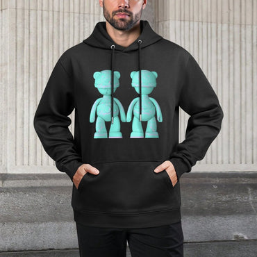 IPIB 250g Hooded Pocket Sweatshirt Front GraphicMen's Hooded  Sweatshirt6000098-5