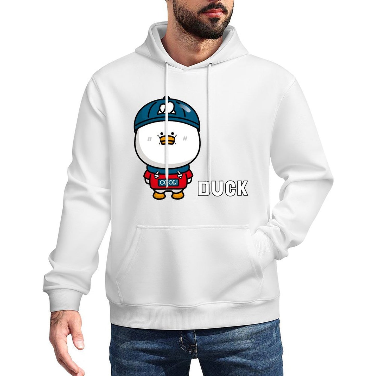 Sleek Basic Front Graphic Hoodies