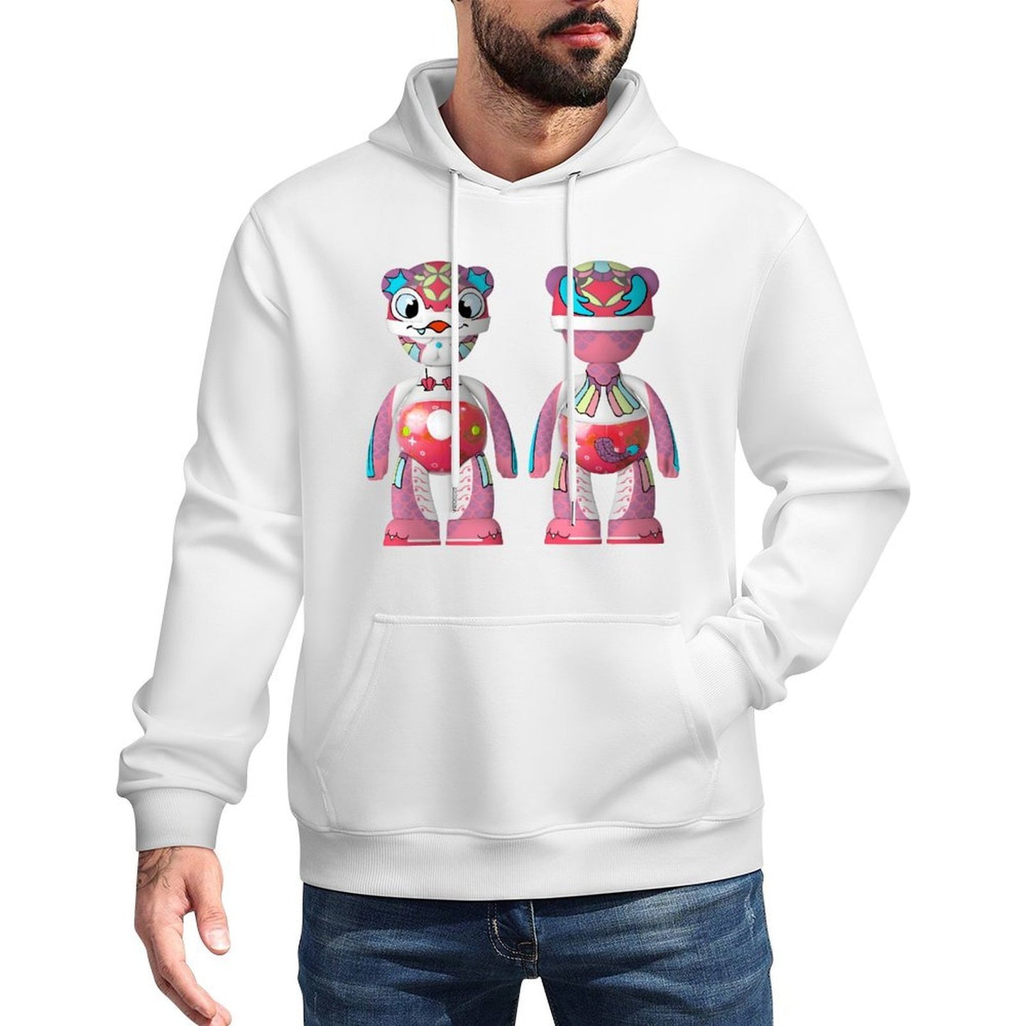 IPIB 250g Hooded Pocket Sweatshirt Front GraphicMen's Hooded  Sweatshirt6000077-4