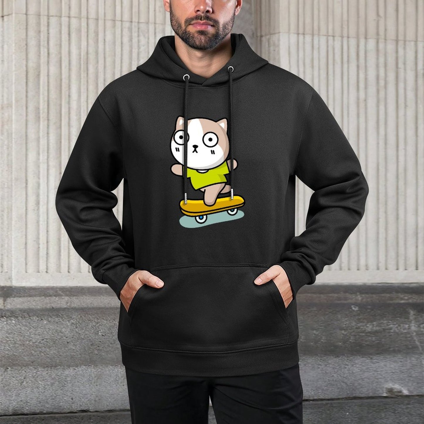 IPBR 250g Hooded Pocket Sweatshirt Front GraphicMen's Hooded  Sweatshirt4000400