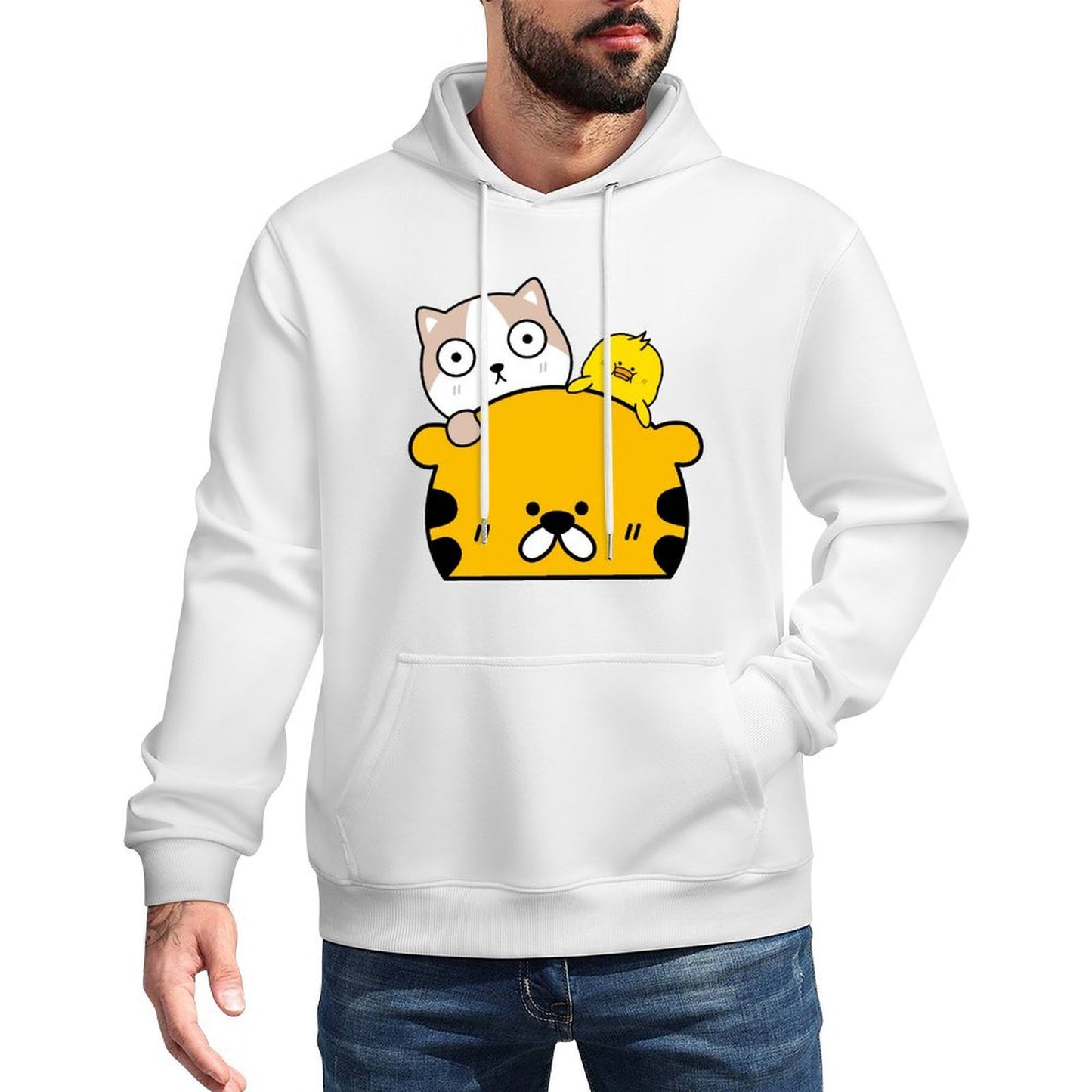 Eco-Conscious ClassicFit Front Graphic Hoodies