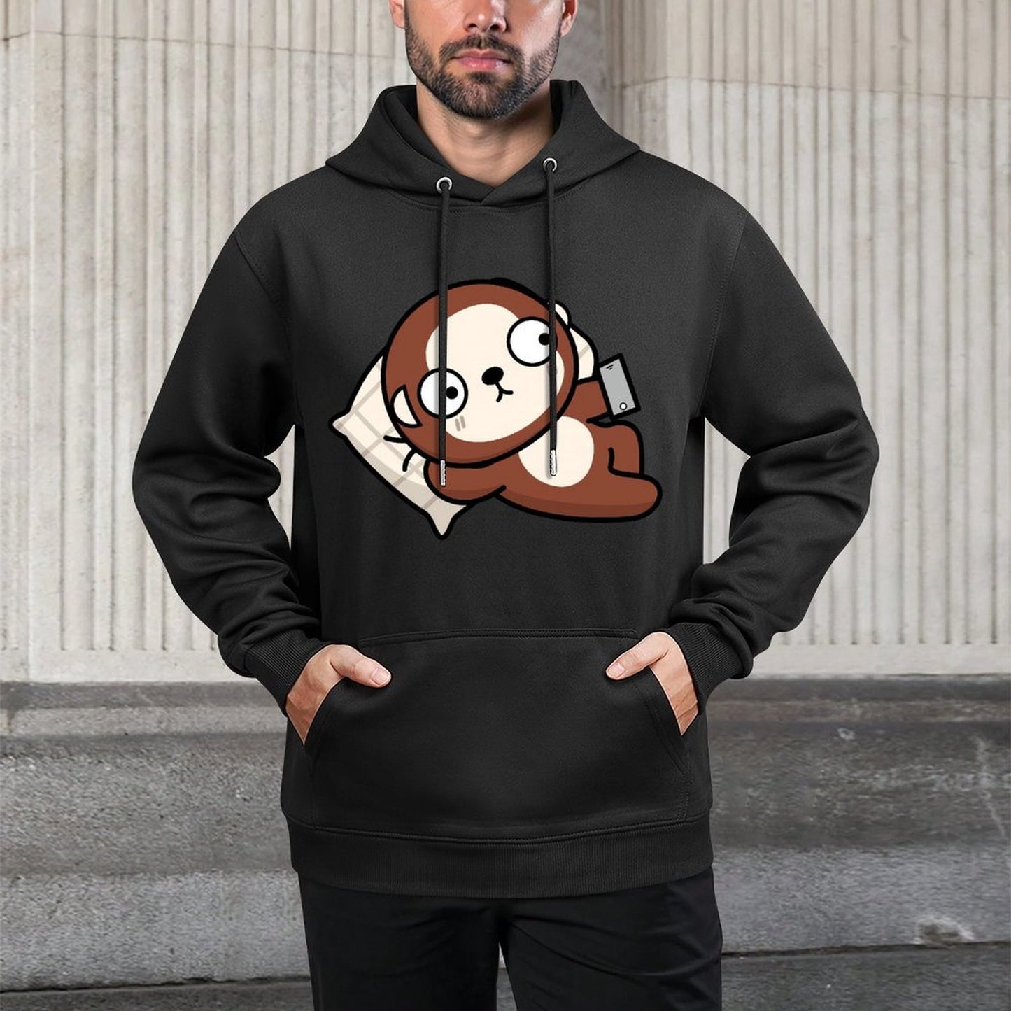 IPBR 250g Hooded Pocket Sweatshirt Front GraphicMen's Hooded  Sweatshirt4001555