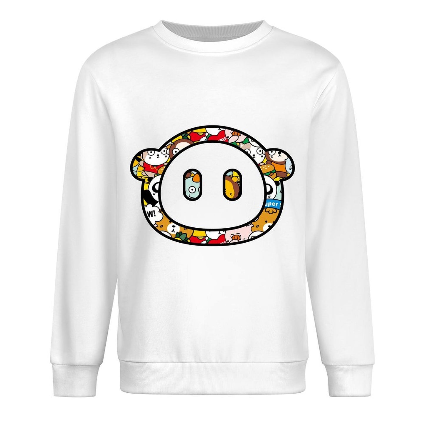 Front Patterned Long Sleeve TopBatch-Printed Moisture-Wicking