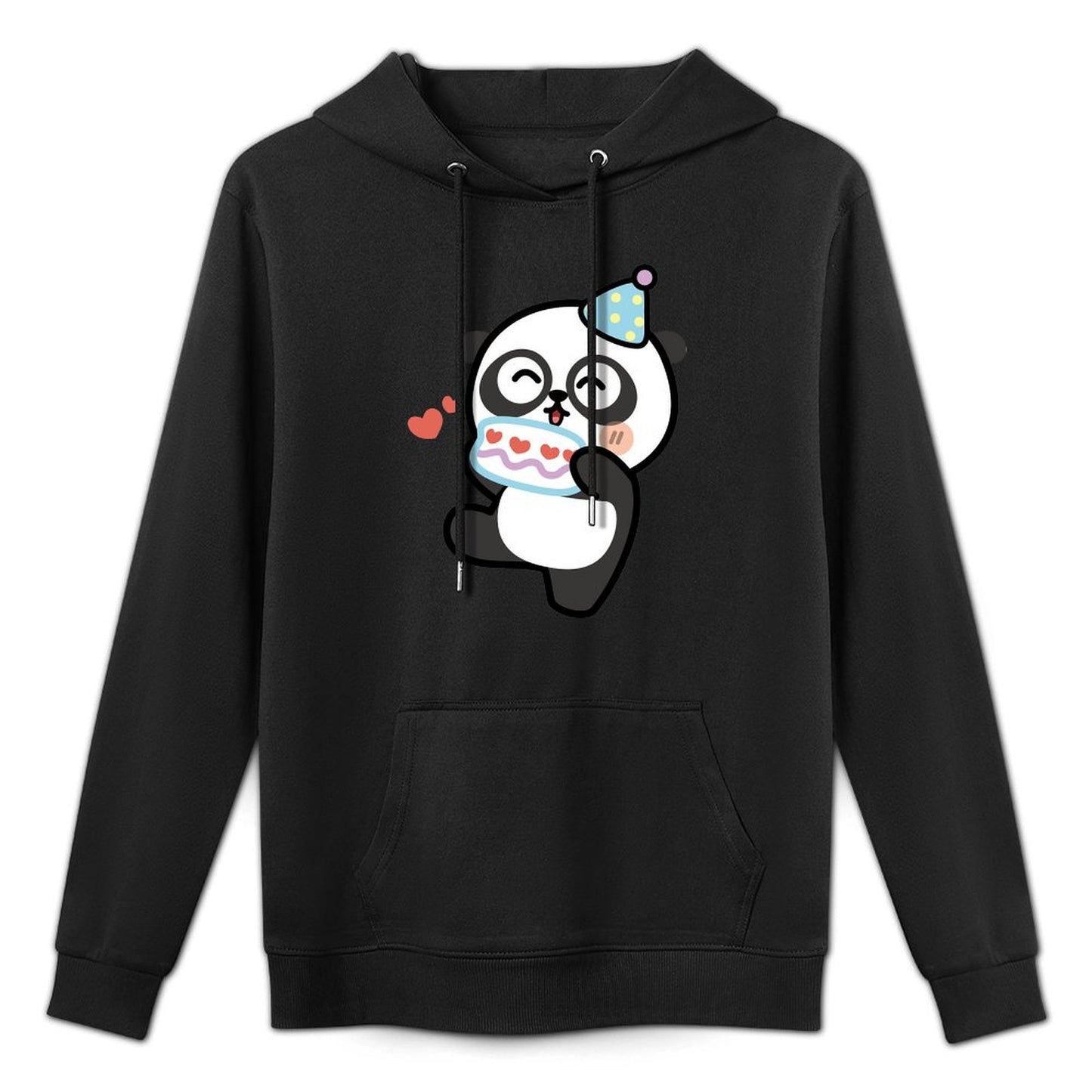 Soft-Touch Batch-Printed Front Graphic Hoodies